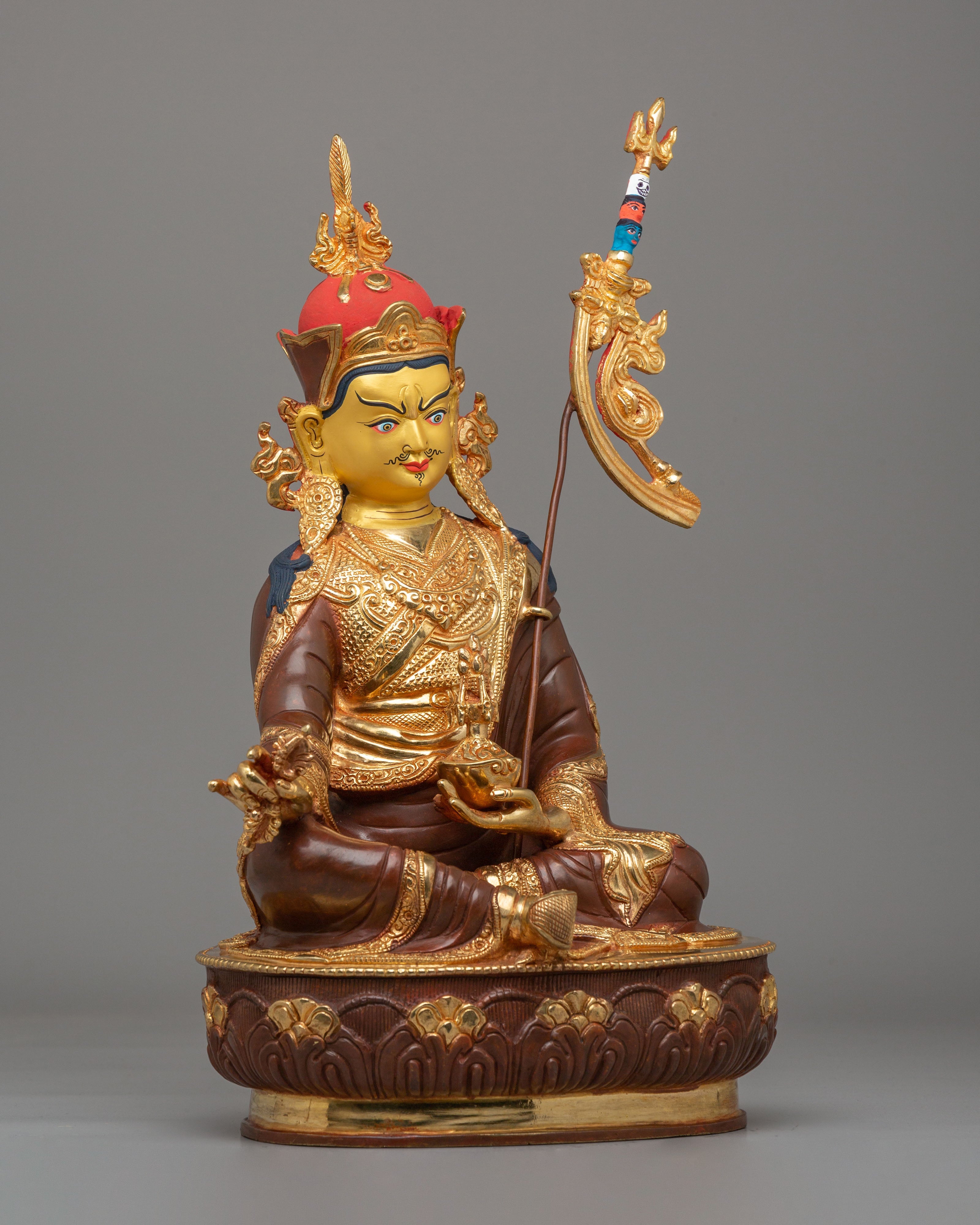 Padmasambhava Guru Rinpoche Figurine | Tibetan Buddhist Statue for Spiritual Decor