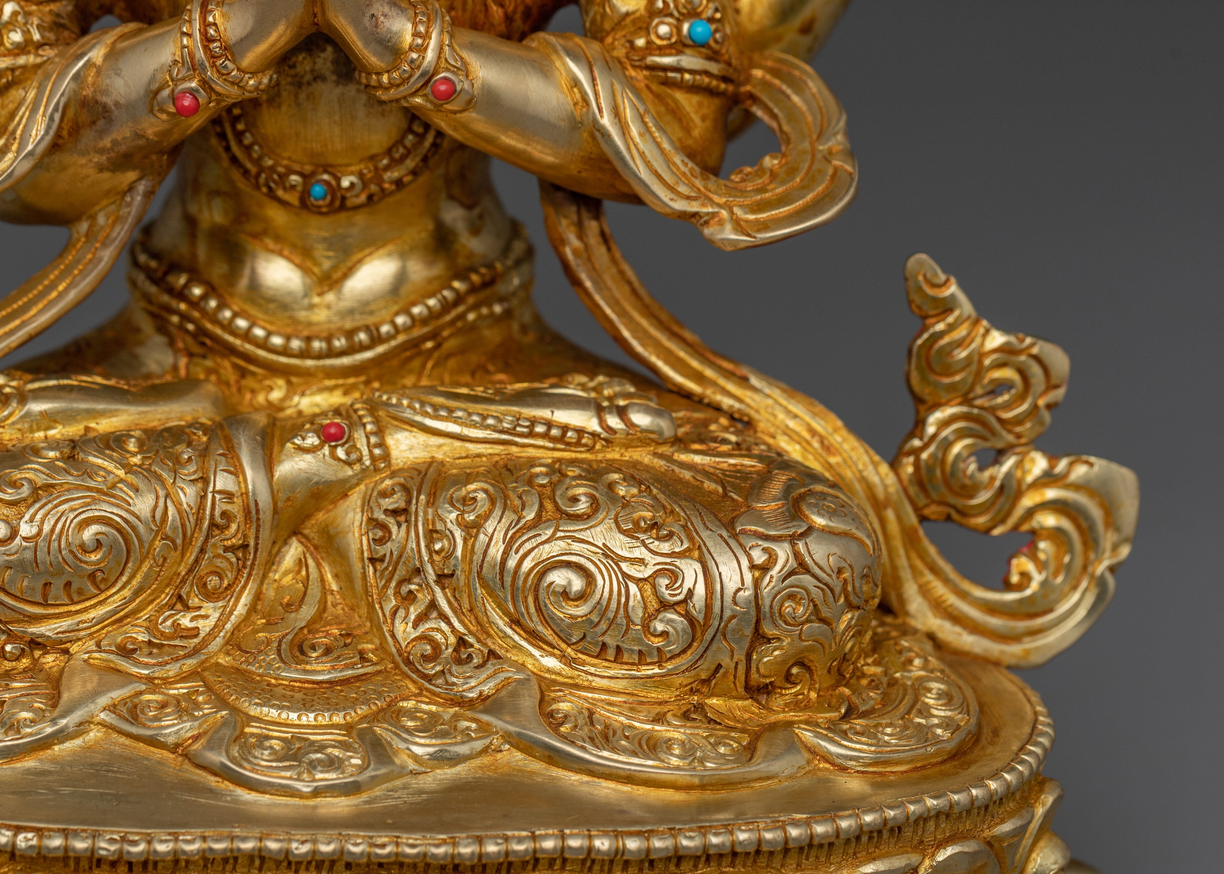 Handmade Buddha Artwork of Chenrezig | Protector and Healer in Tibetan Buddhism