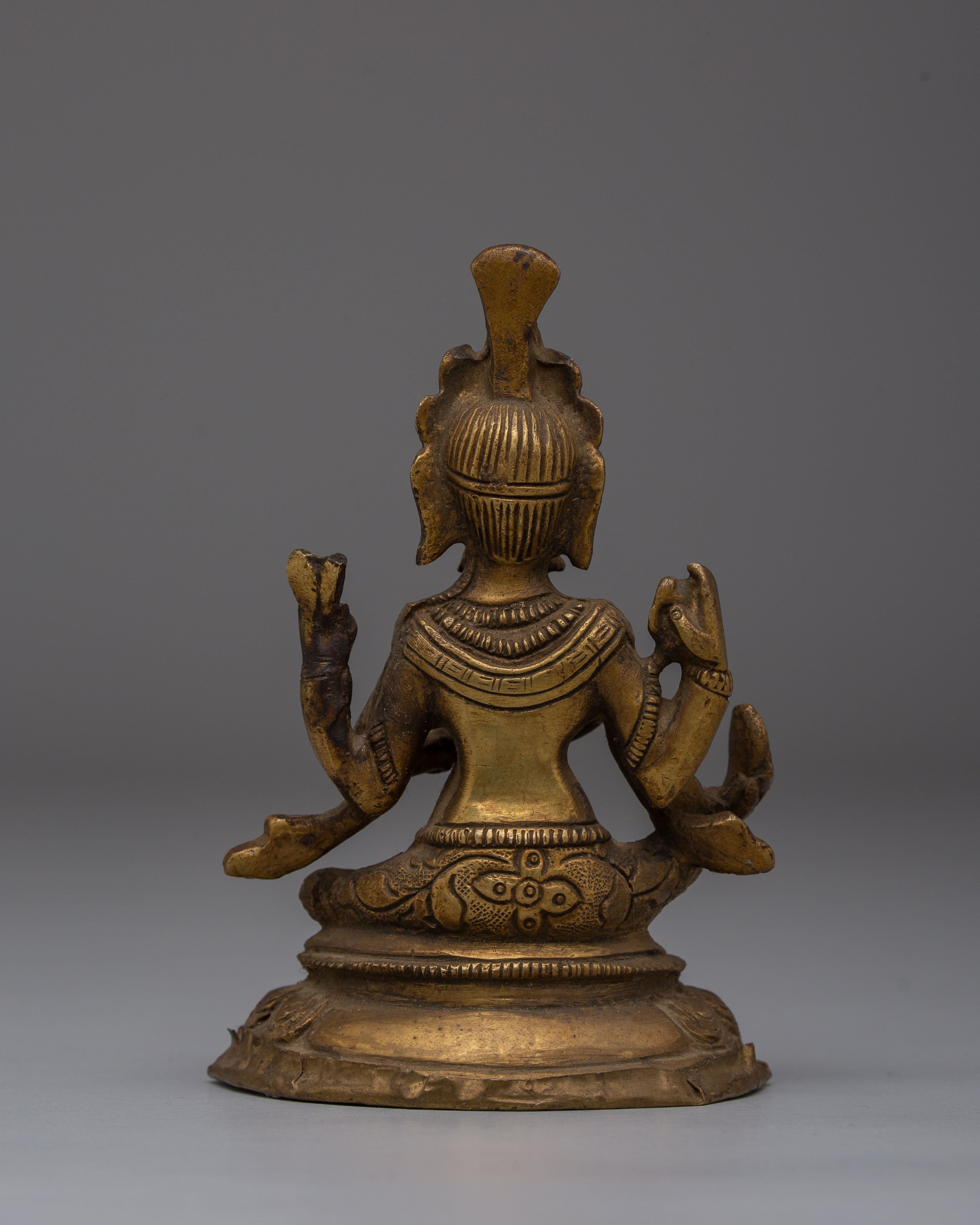 Handmade Hindu Deity Ganesha Brass Statue | Hindu God of Prosperity