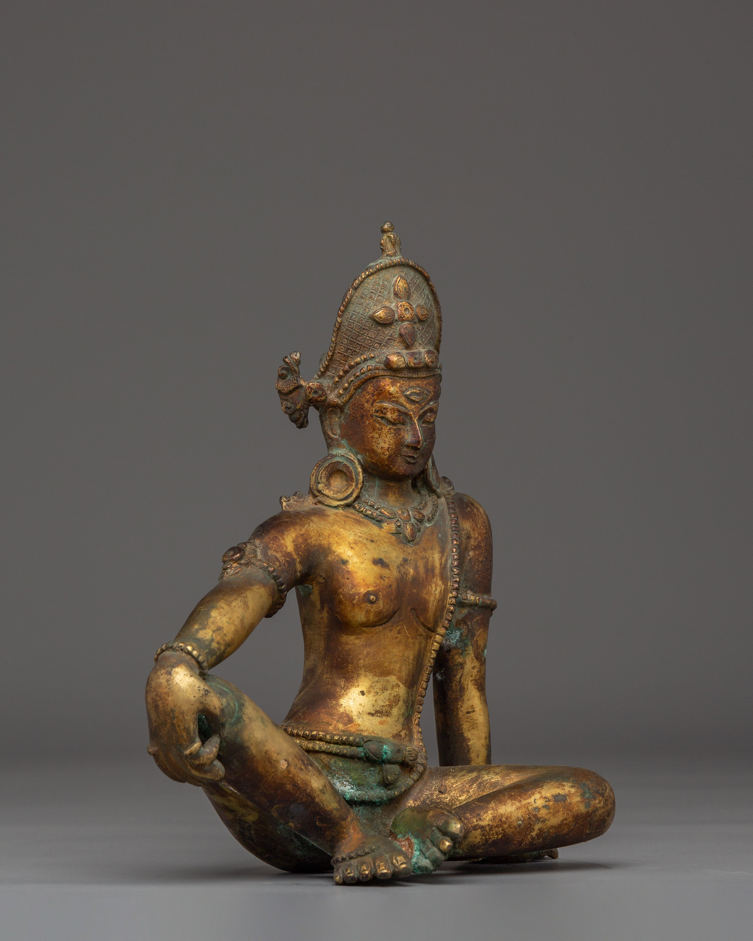 Lokeshwor Statue with Antique Finish | Guardian of Compassion and Peace