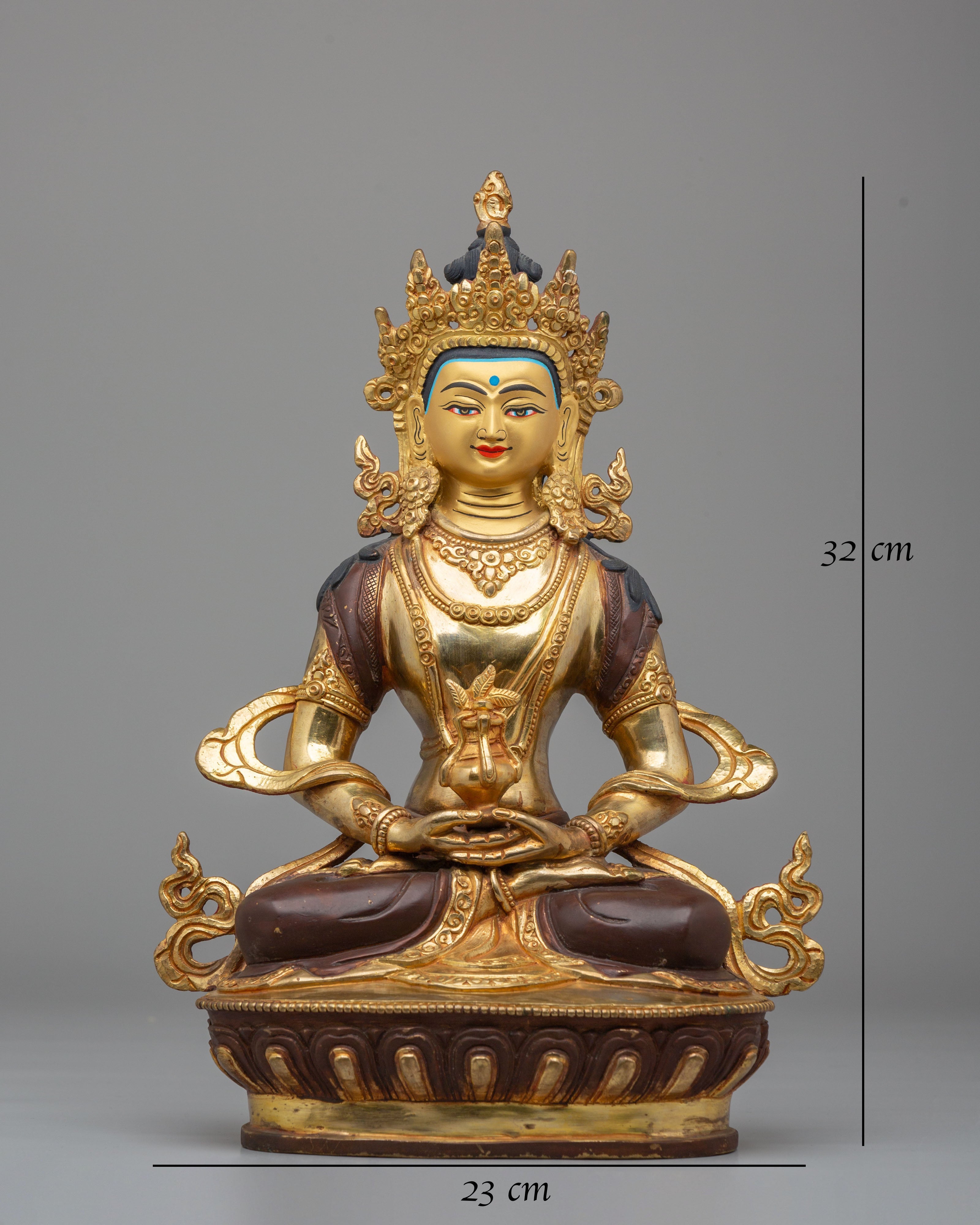 Tibetan Buddhist Amitayus Statue | The Buddha of Infinite Life