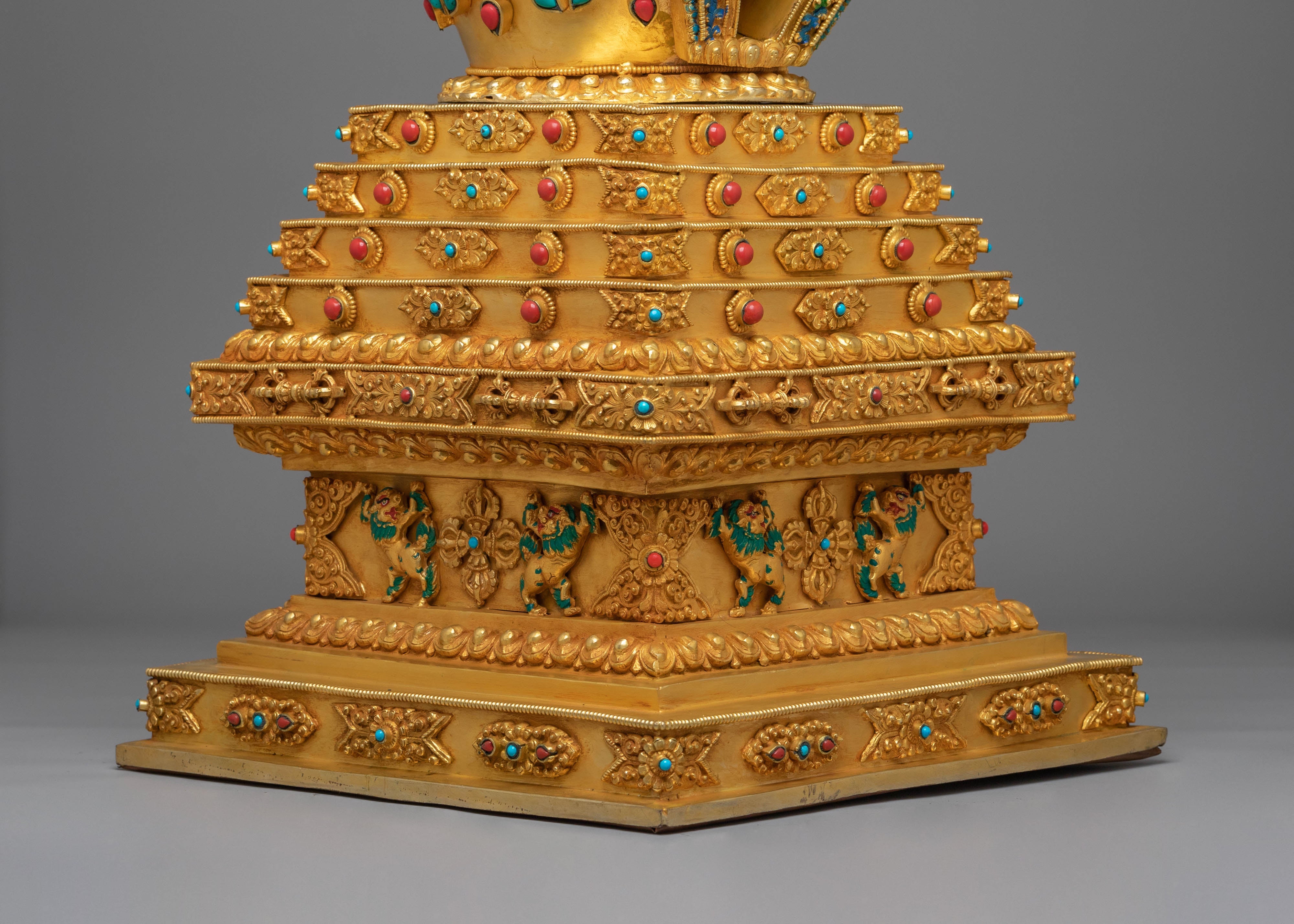 Decorative Tibetan Stupa | Handcrafted Spiritual Shrine