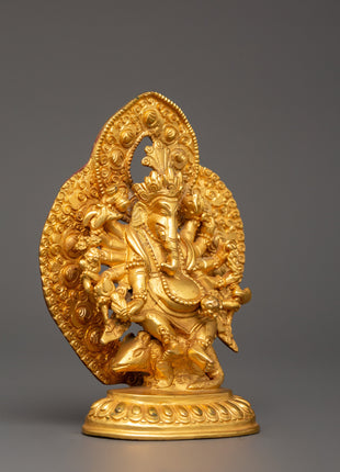 Gold-Plated Ganesh Statue | A Divine Symbol of Prosperity