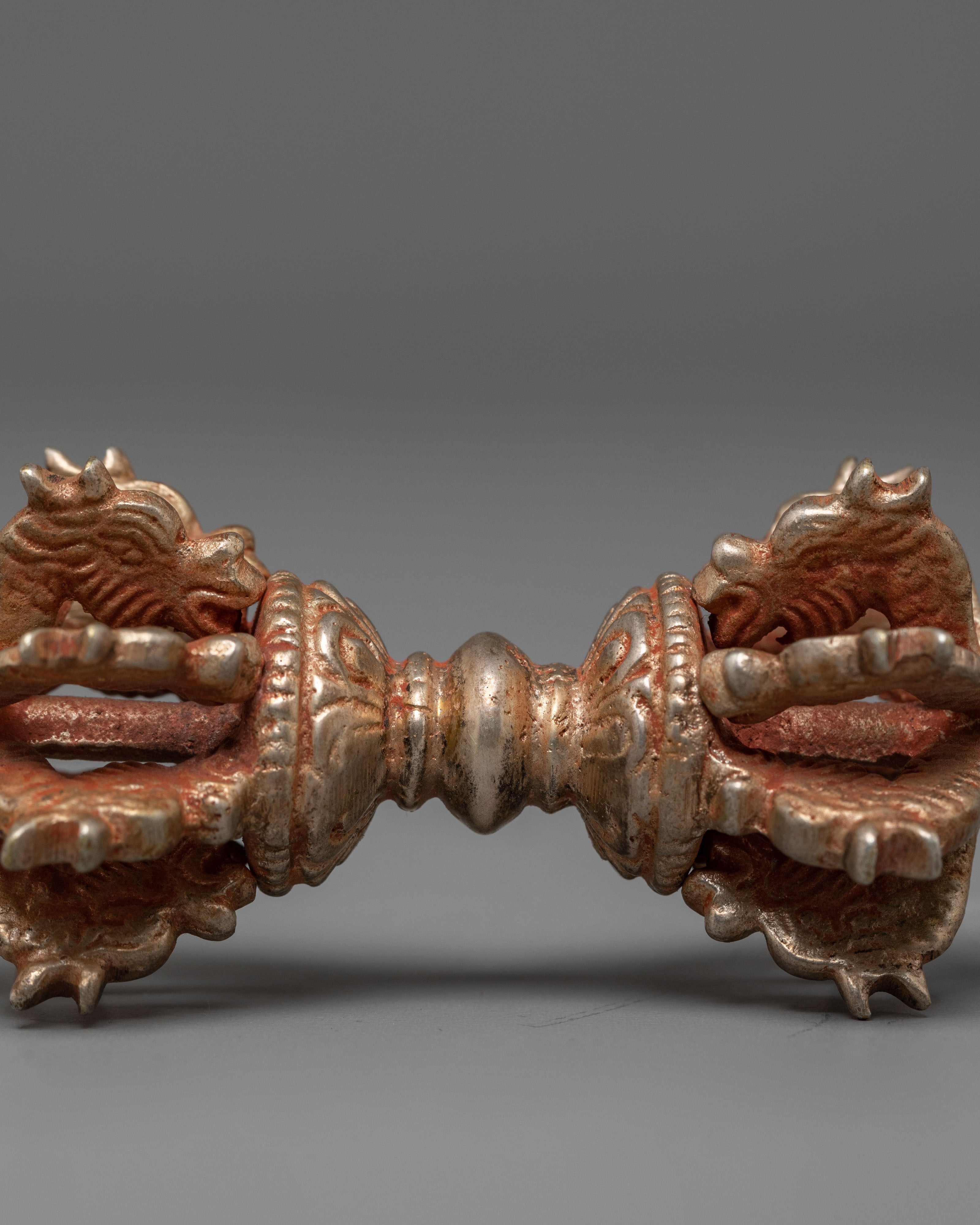 Traditional Ritual Item Vajra | Tibetan Buddhist Copper Dorje Thunderbolt Tool