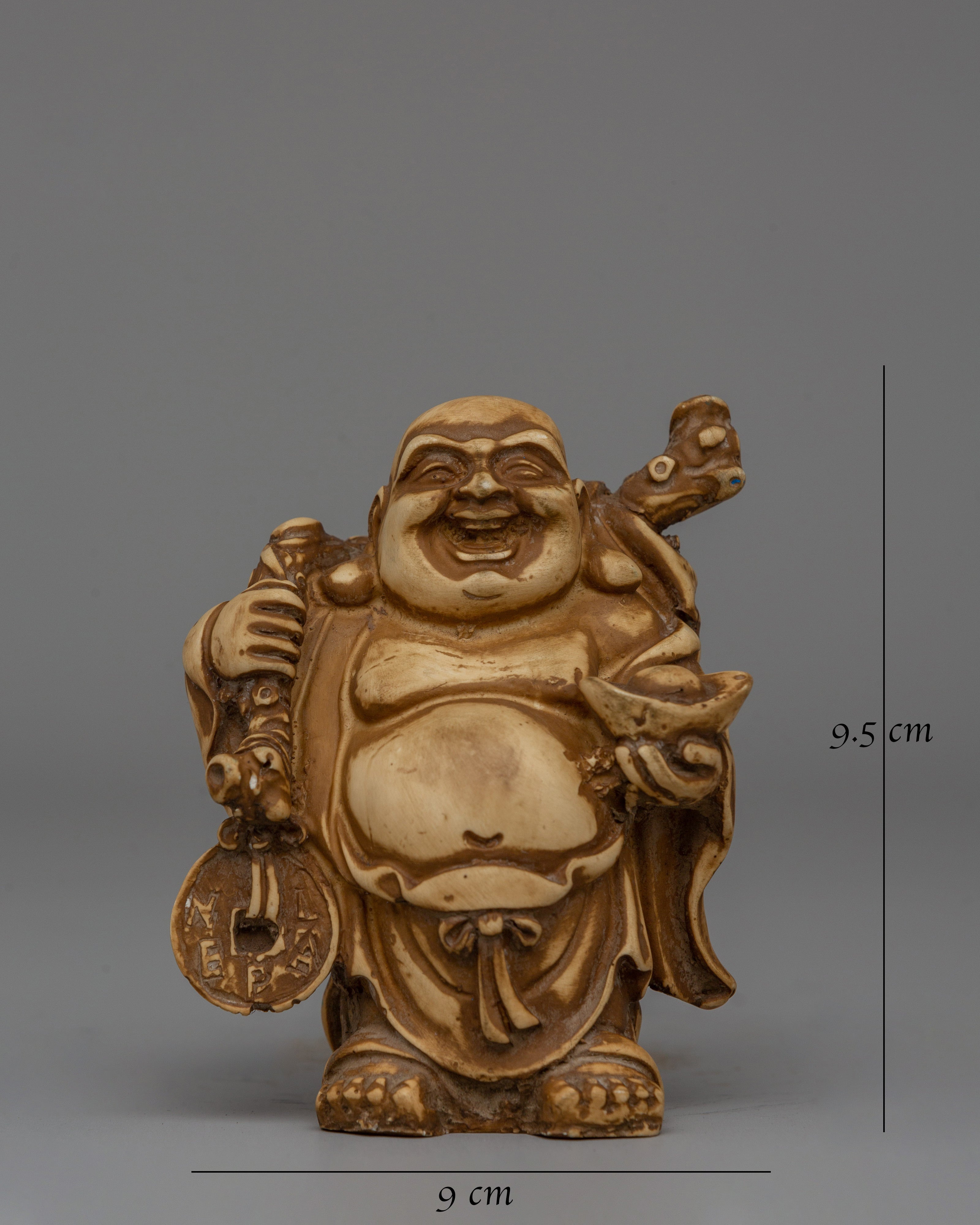 Ceramic Laughing Buddha Statue | Spiritual Home Decor