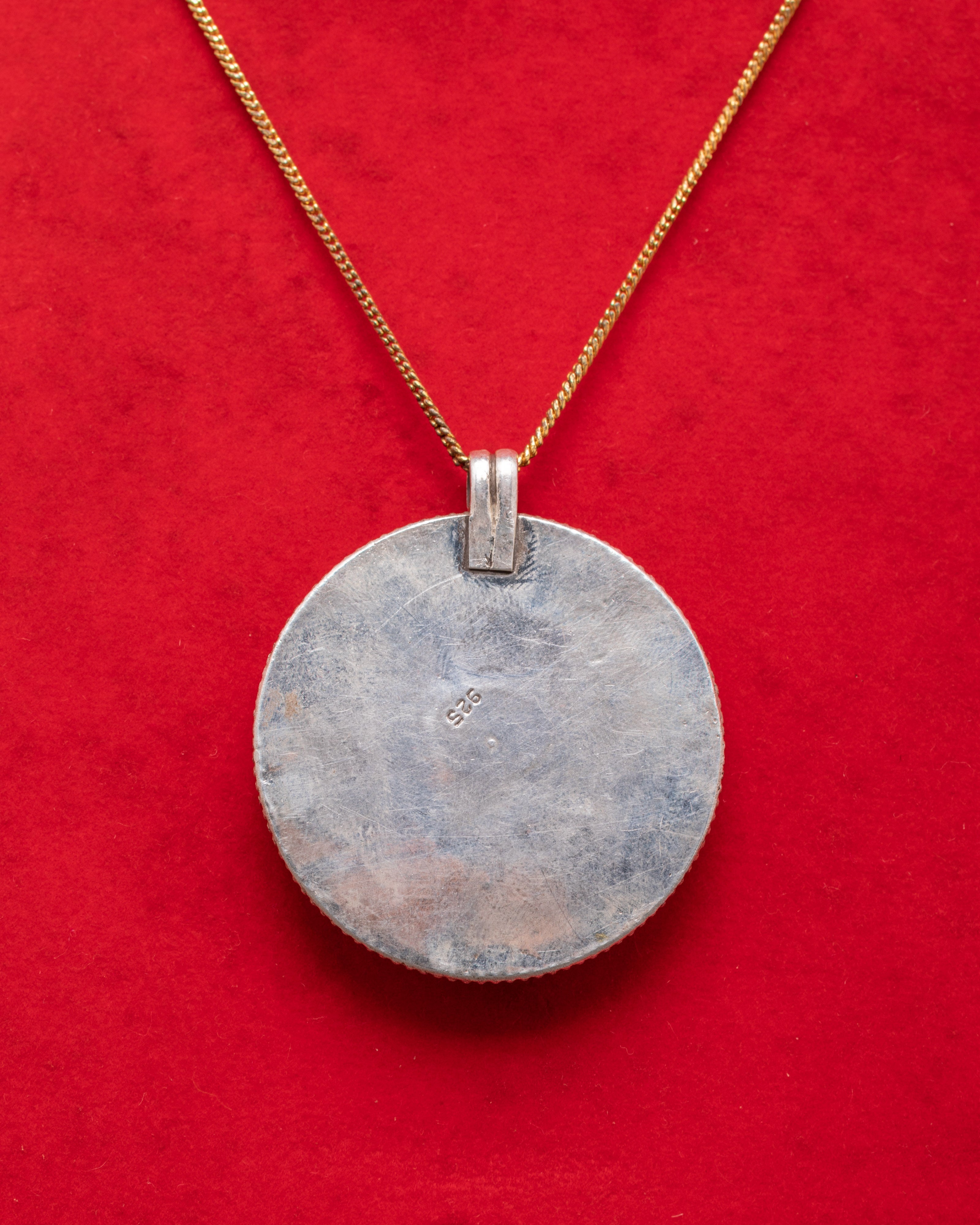 Sacred Twin Fish Buddhist Pendant | Tibetan Coral Amulet in Silver & Gold