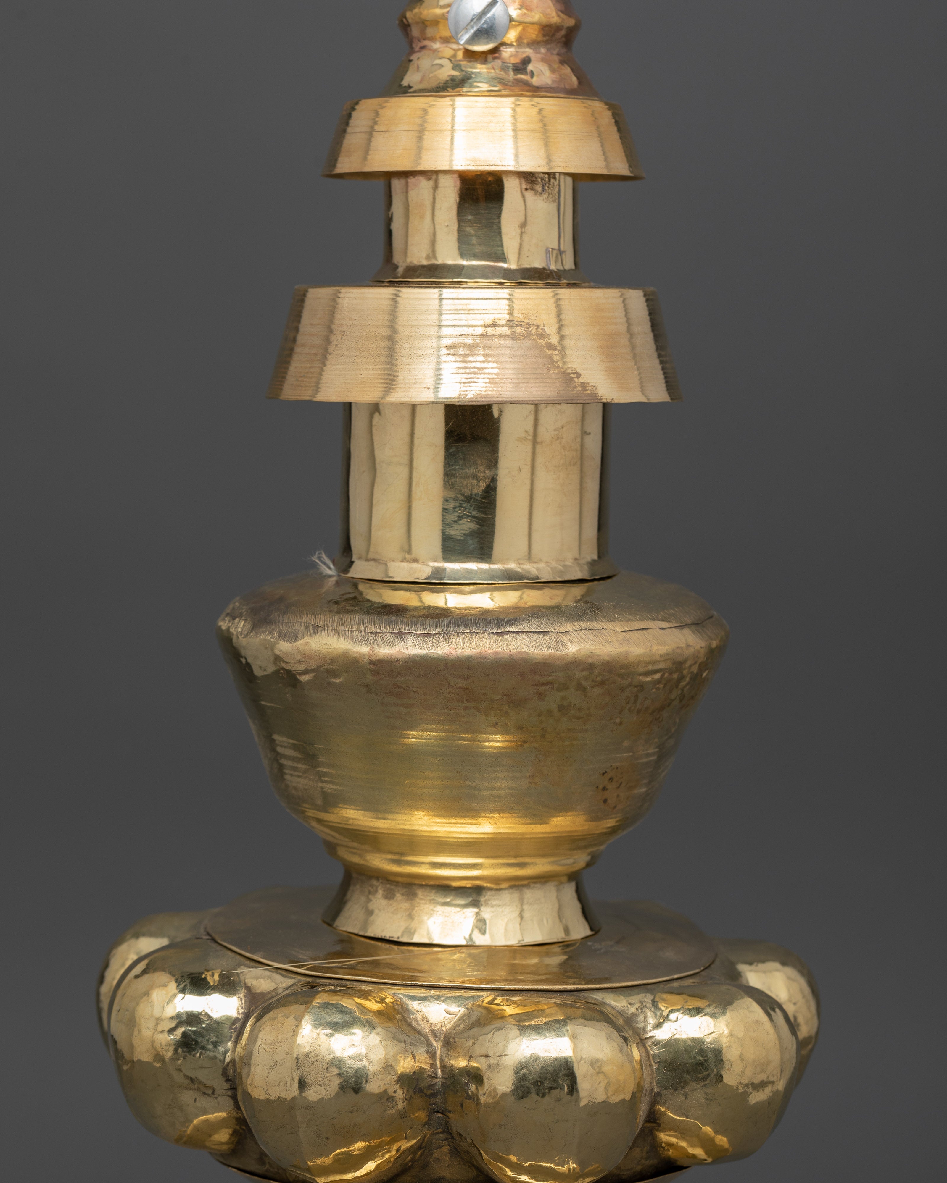 Large Handcrafted Brass Gajur | Sacred Temples and Shrines