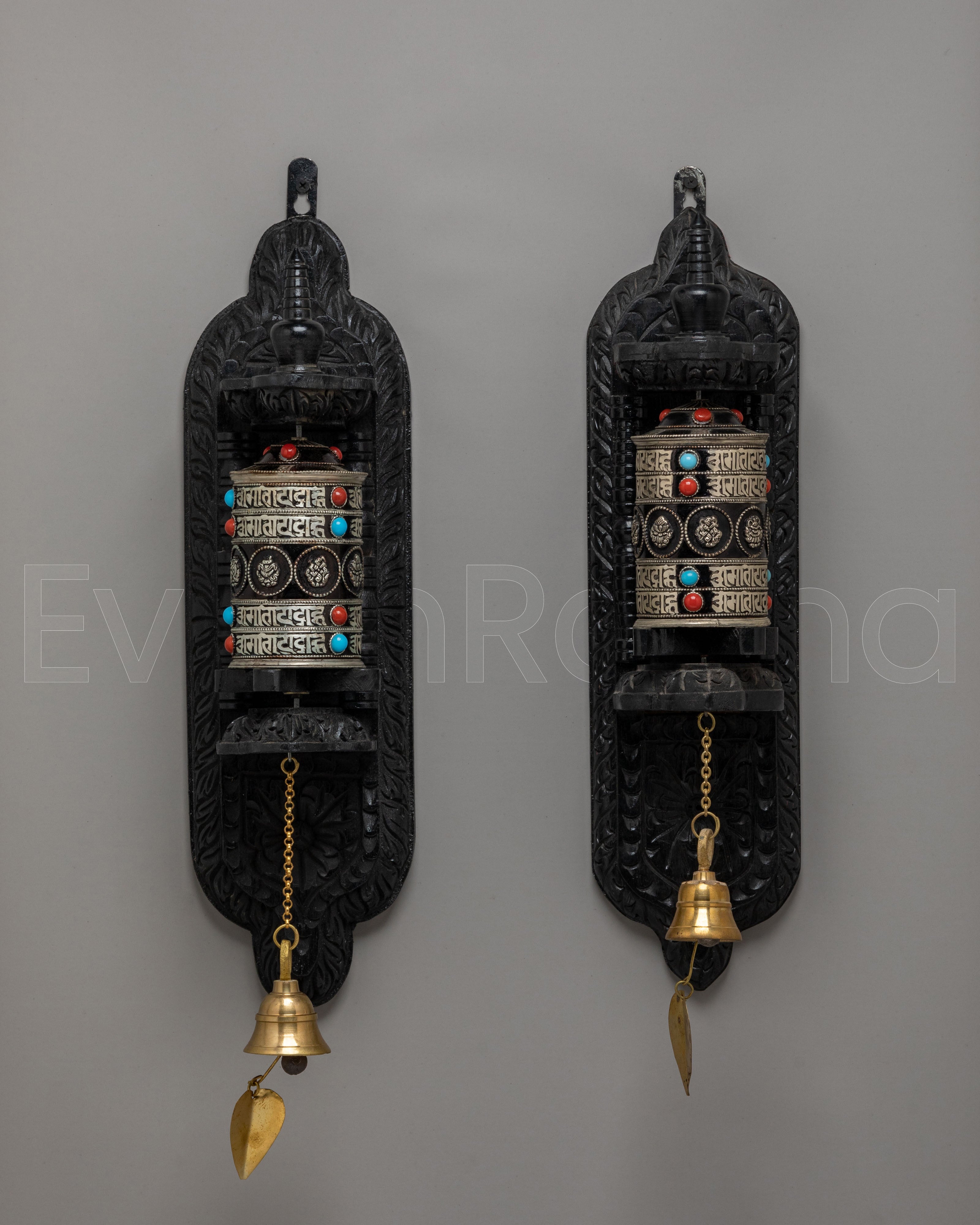 Handcrafted Sacred Prayer Wheel | Tibetan Buddhist Ritual Artifact