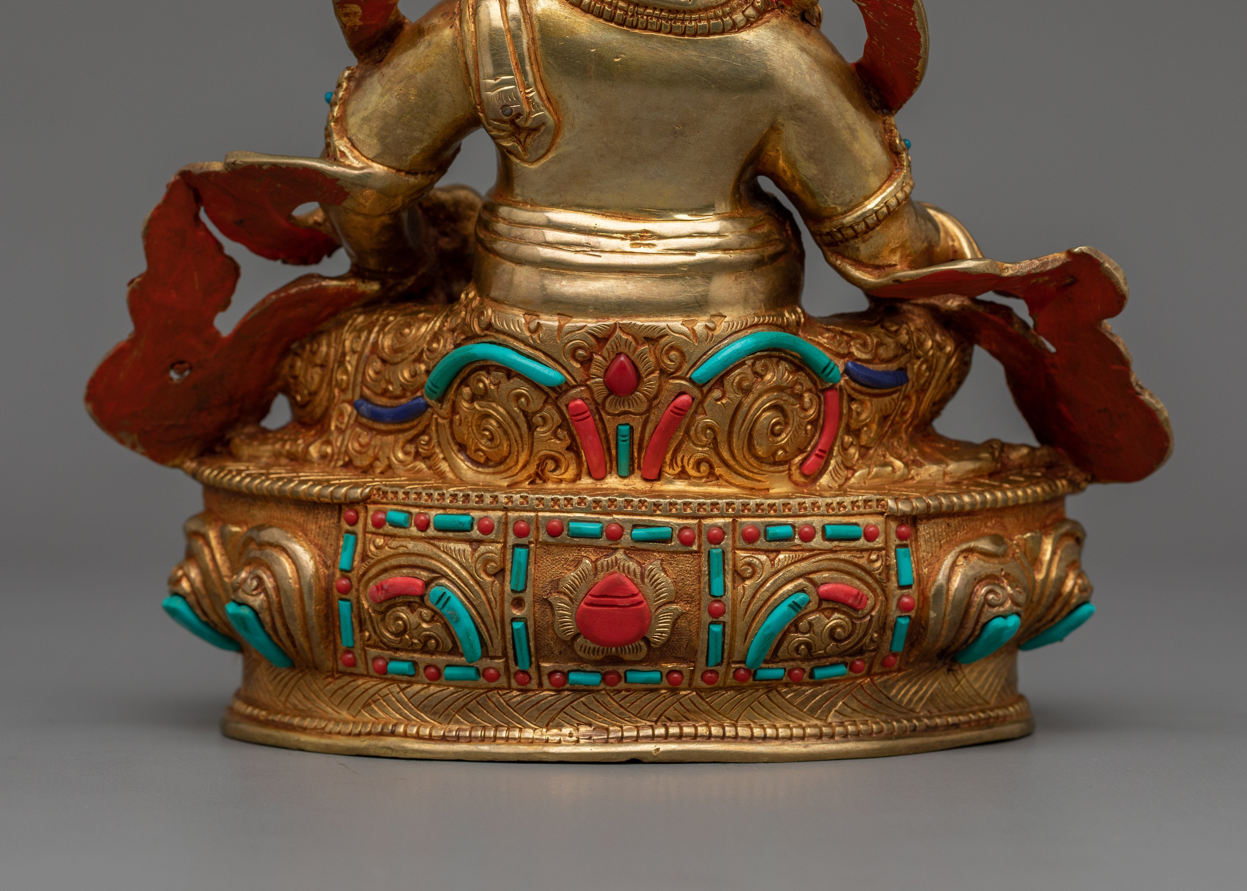 Handmade Statue of Buddhist Protector Dzambhala | Deity of Wealth and Blessings