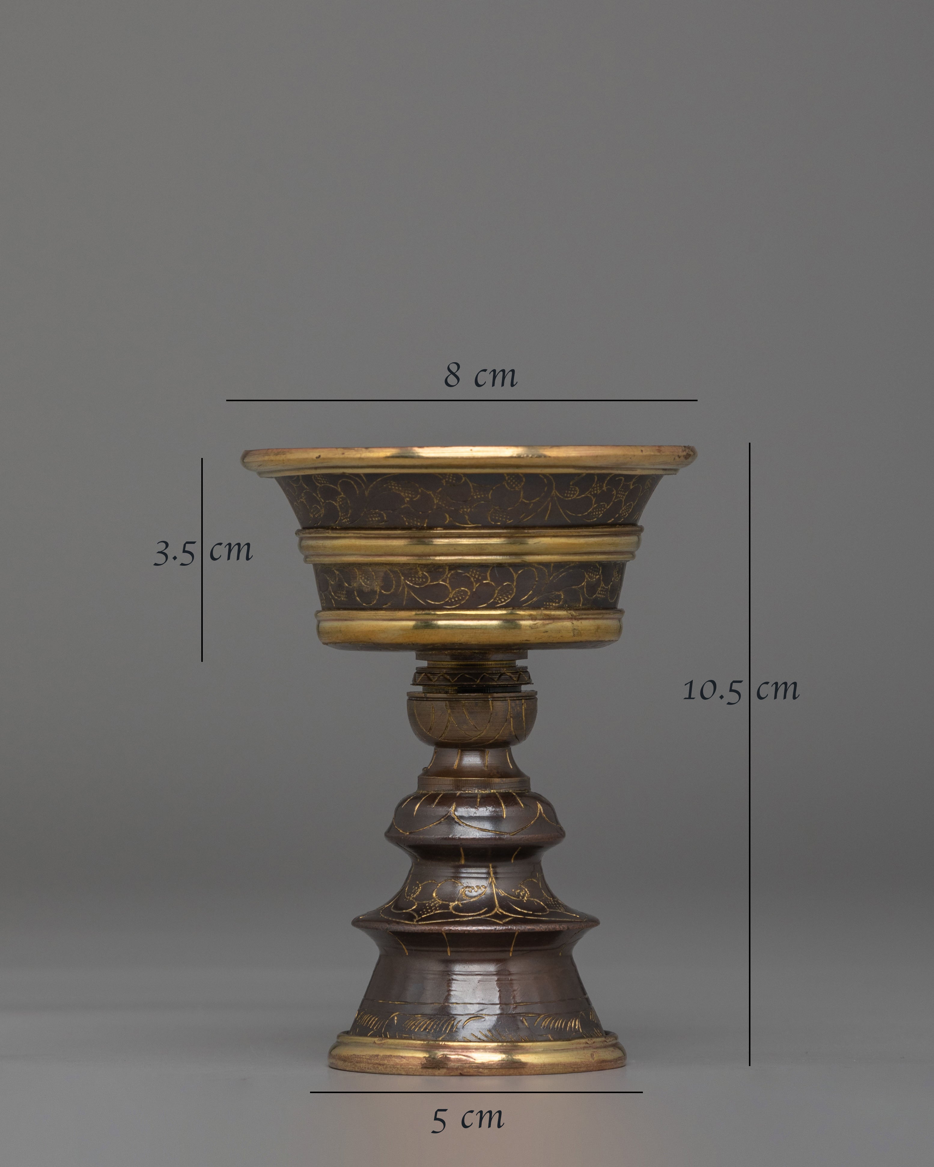 Sacred Tibetan Butter Lamp Set | Spiritual Offering Lamps