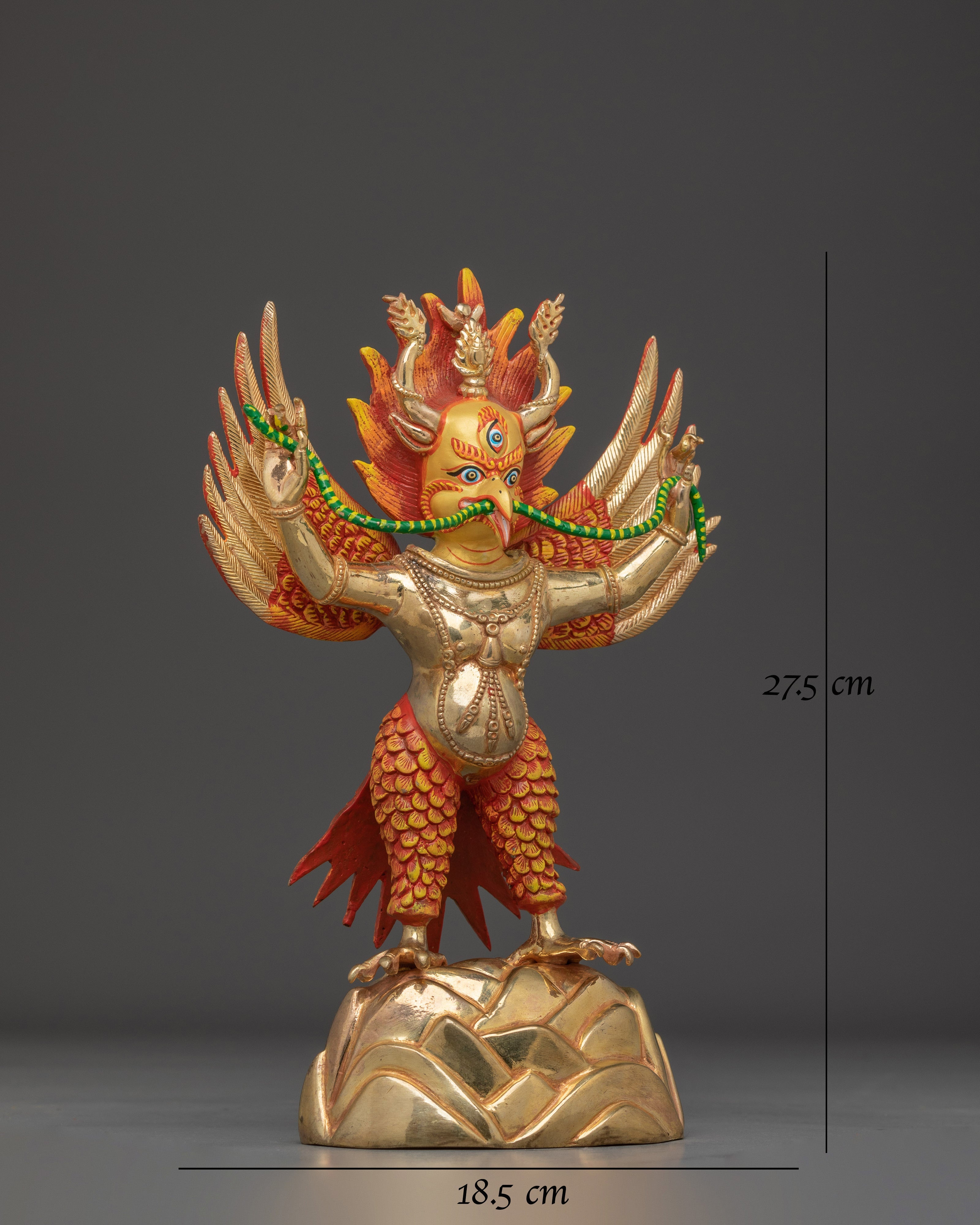 Garuda Gold Gilded Statue 