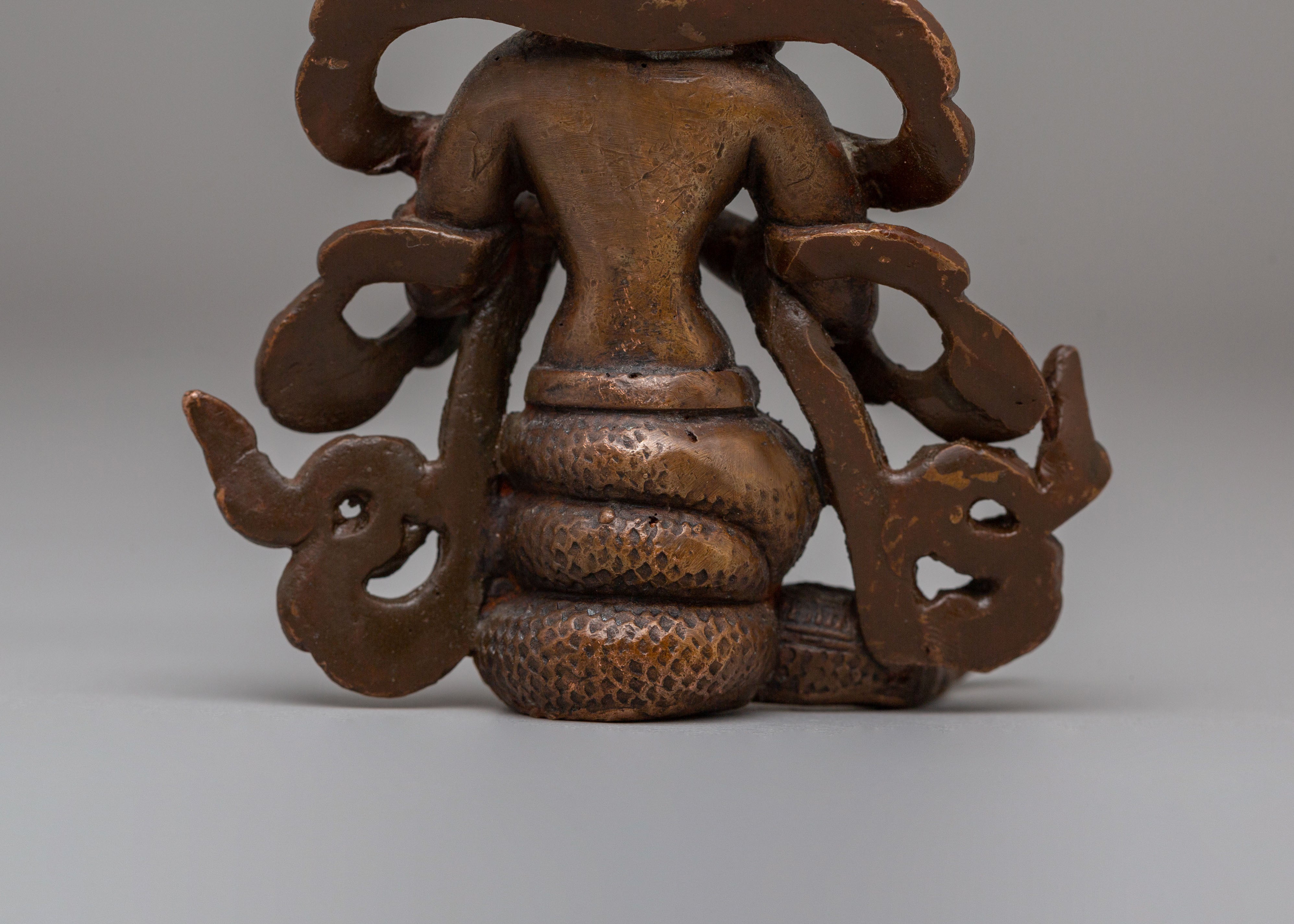 Handmade Nagkanya Statue | Copper Statue of Snake Maiden