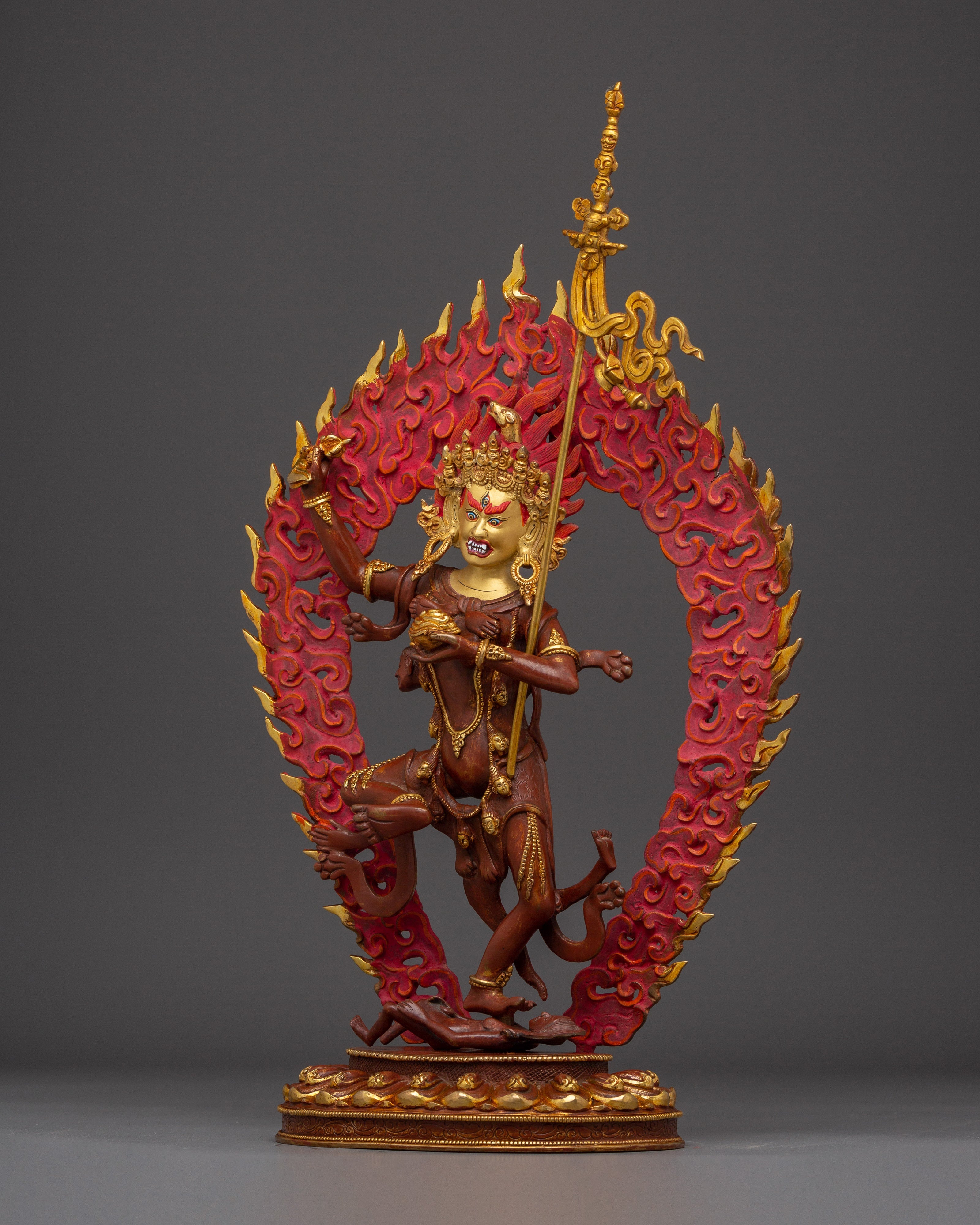 Red Dorje Phagmo Statue | Tibetan Buddhist Dakini Artwork