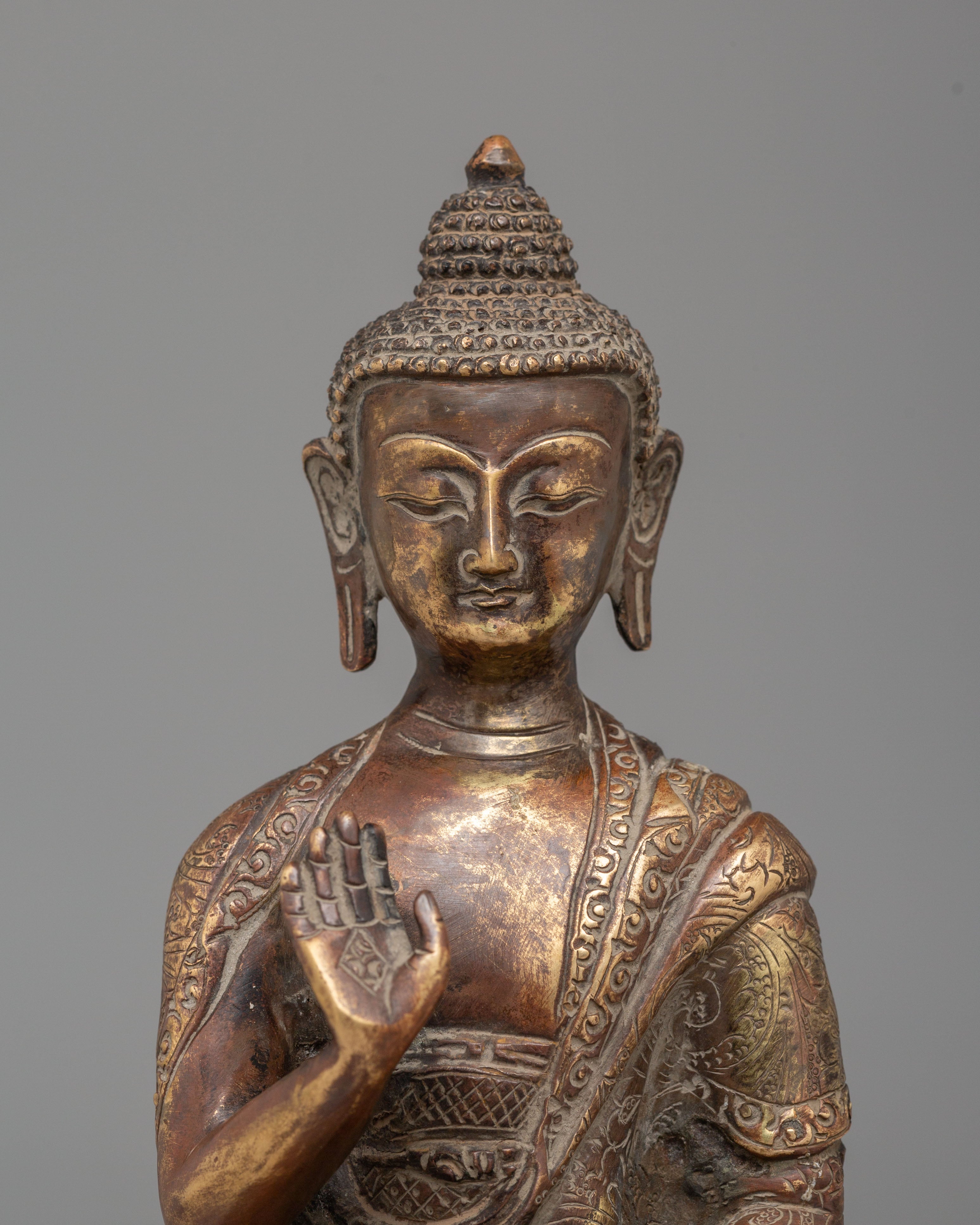 Spiritual Amogasiddhi Buddha Statue | Symbol of Fearlessness and Spiritual Strength