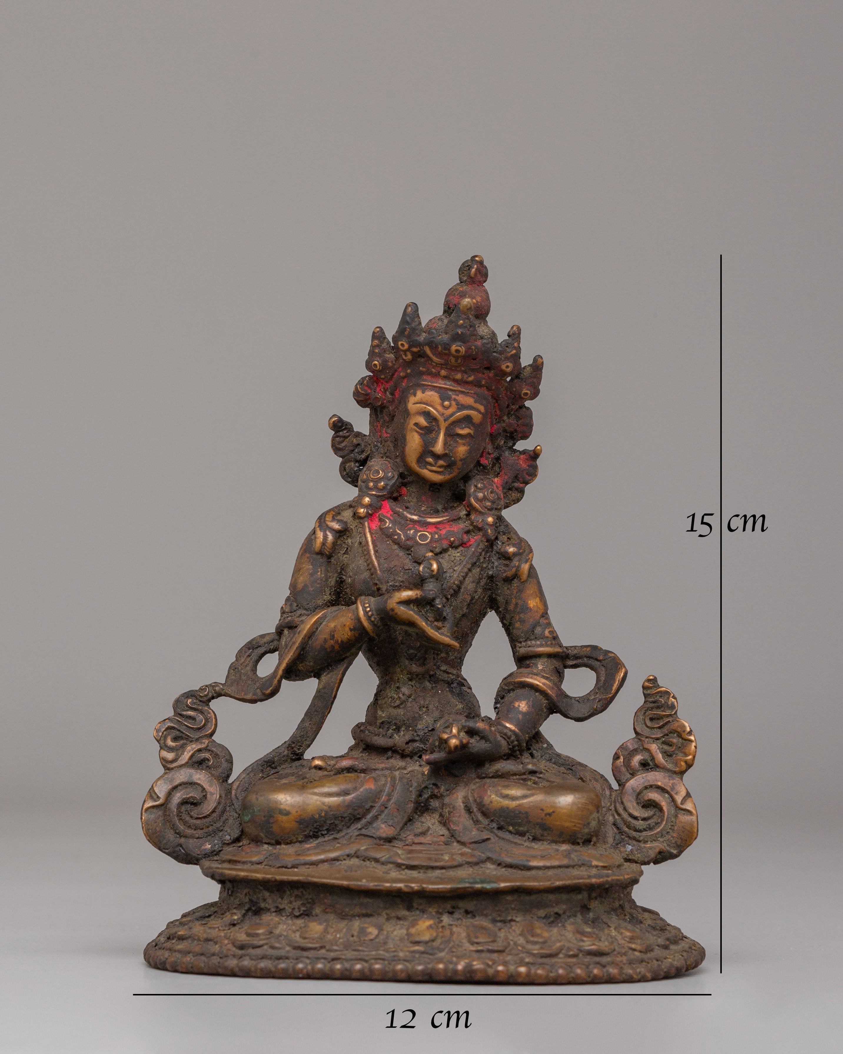 Sacred Vajrasattva Shrine Statue | Copper Body with Antique Finishing