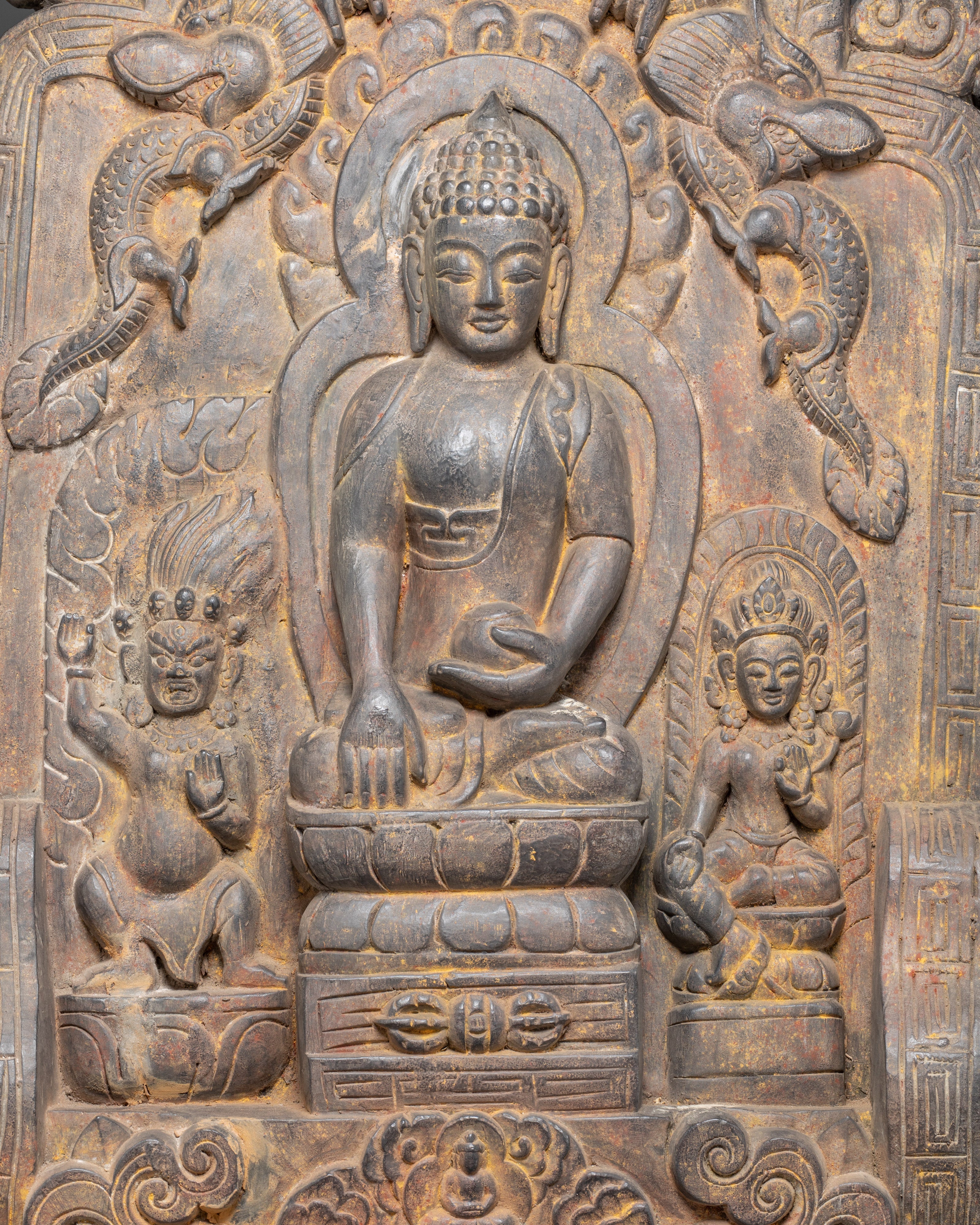 Shakyamuni Buddha Wooden Sculpture | Historical Buddha