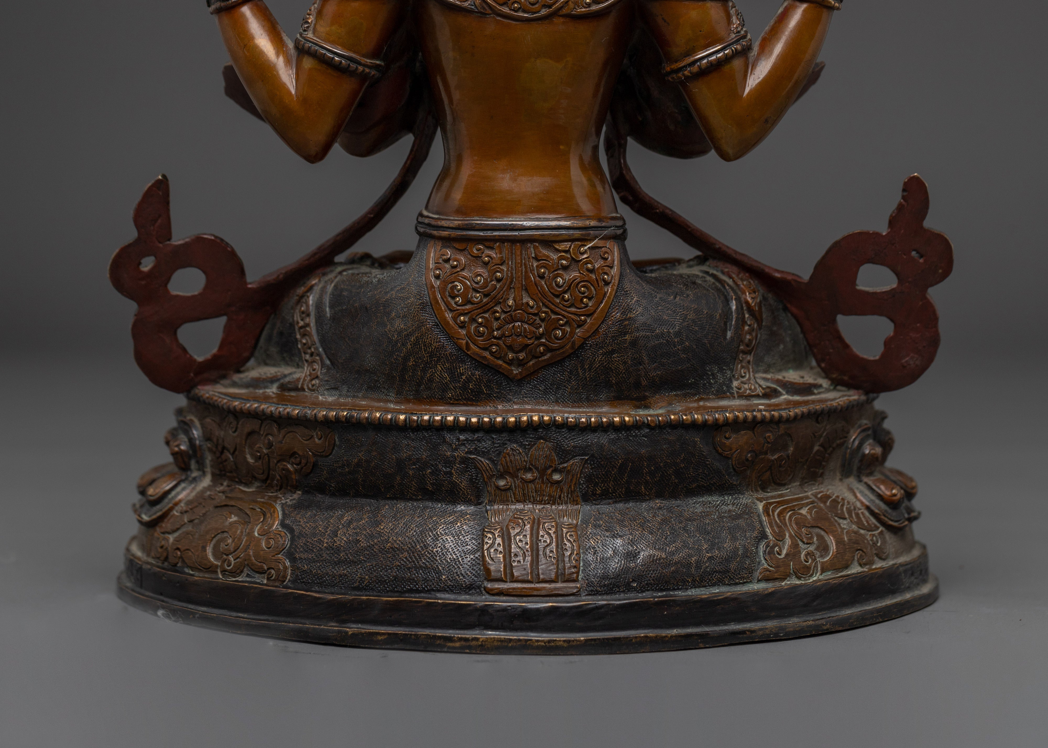Handcrafted Chenrezig Bodhisattva statue | Symbol of Compassion and Wisdom