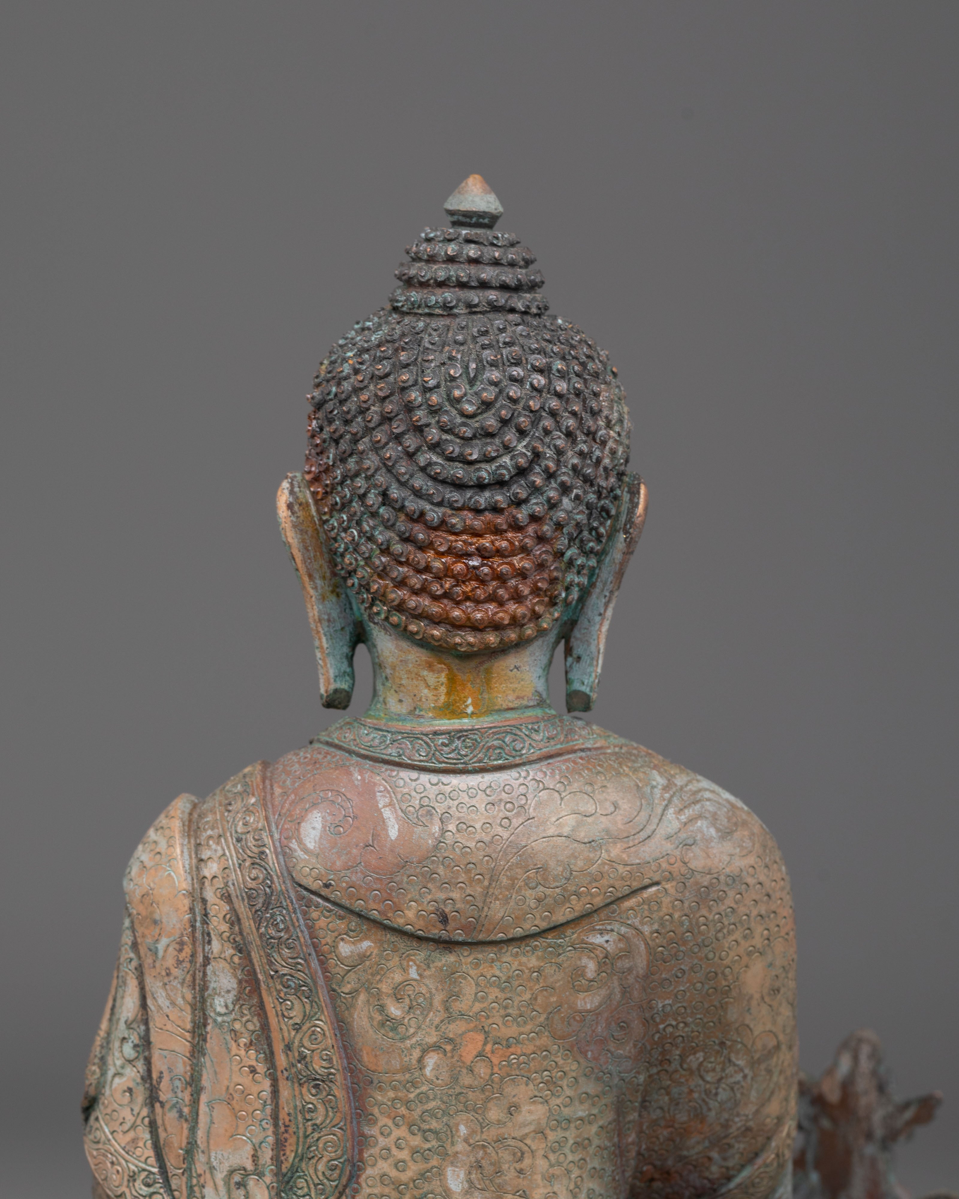 Oxidized Copper Statue of Bhaisajyaguru | Symbol of Healing