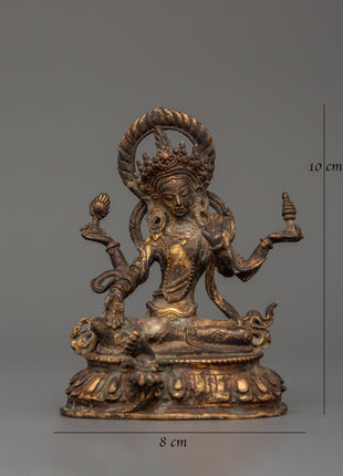 Hindu Wealth Deity Laxmi Statue | Prosperity and Blessings Figurine