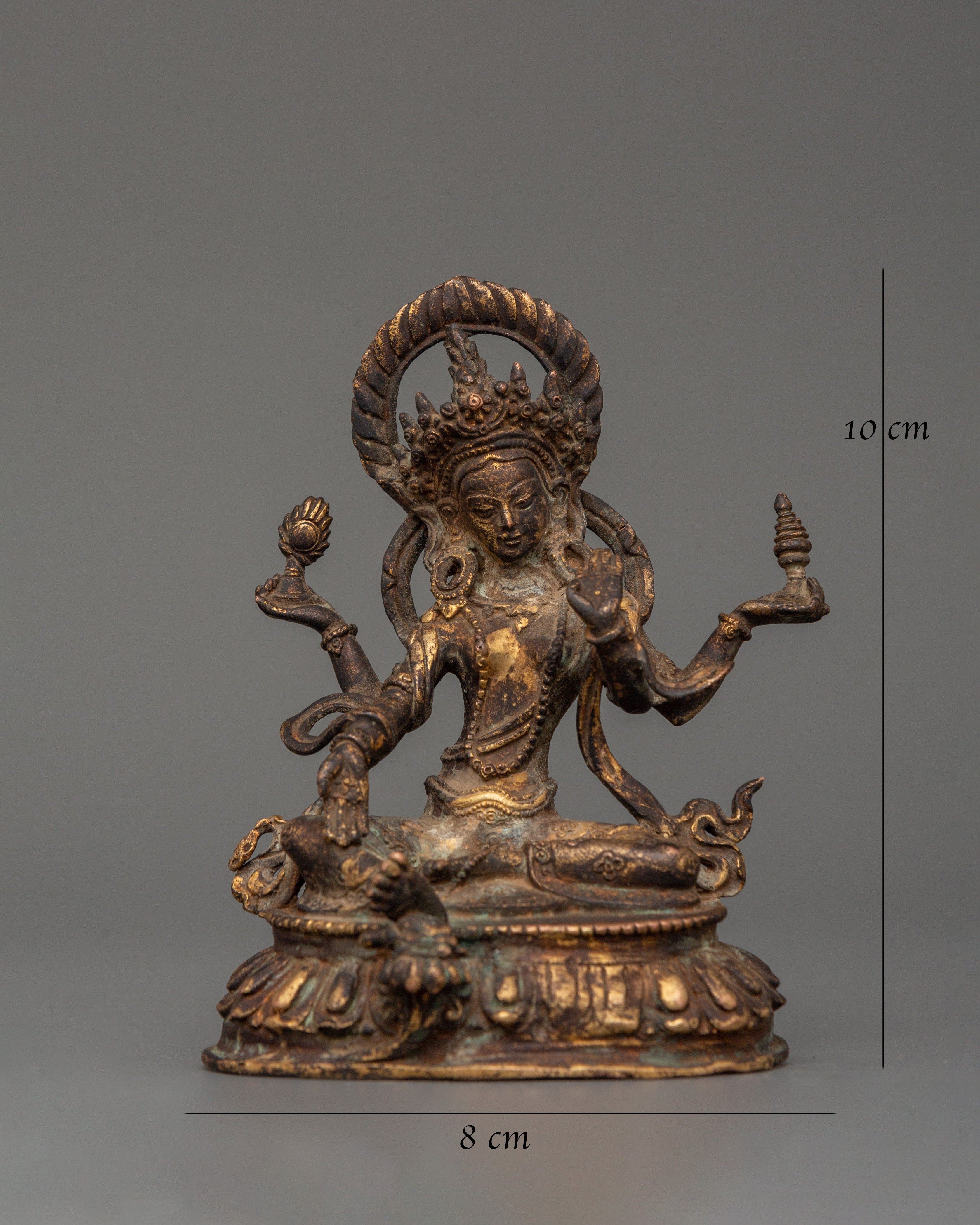 Hindu Wealth Deity Laxmi Statue | Prosperity and Blessings Figurine
