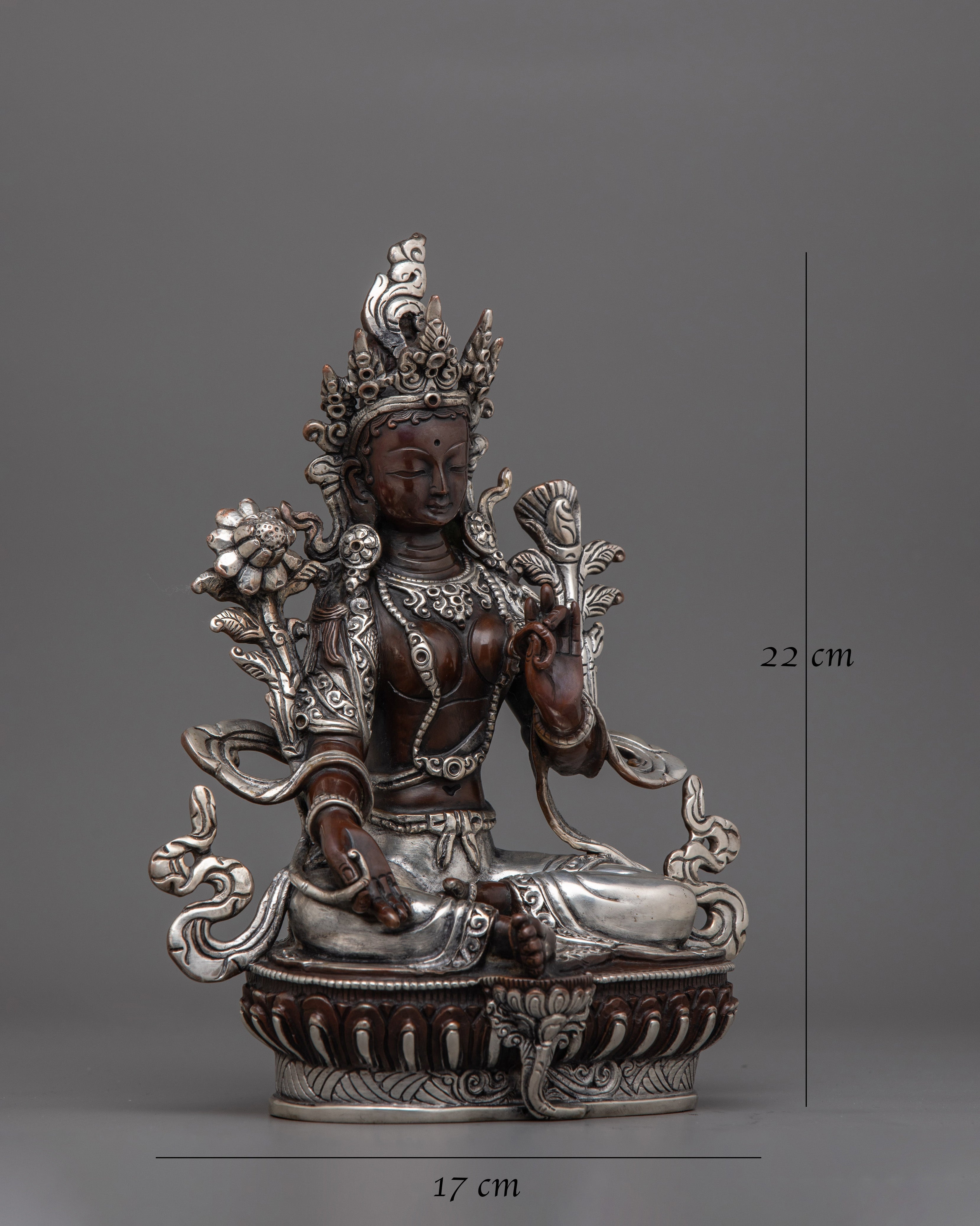 Buddhist Handcrafted Deity Green Tara Figurine
