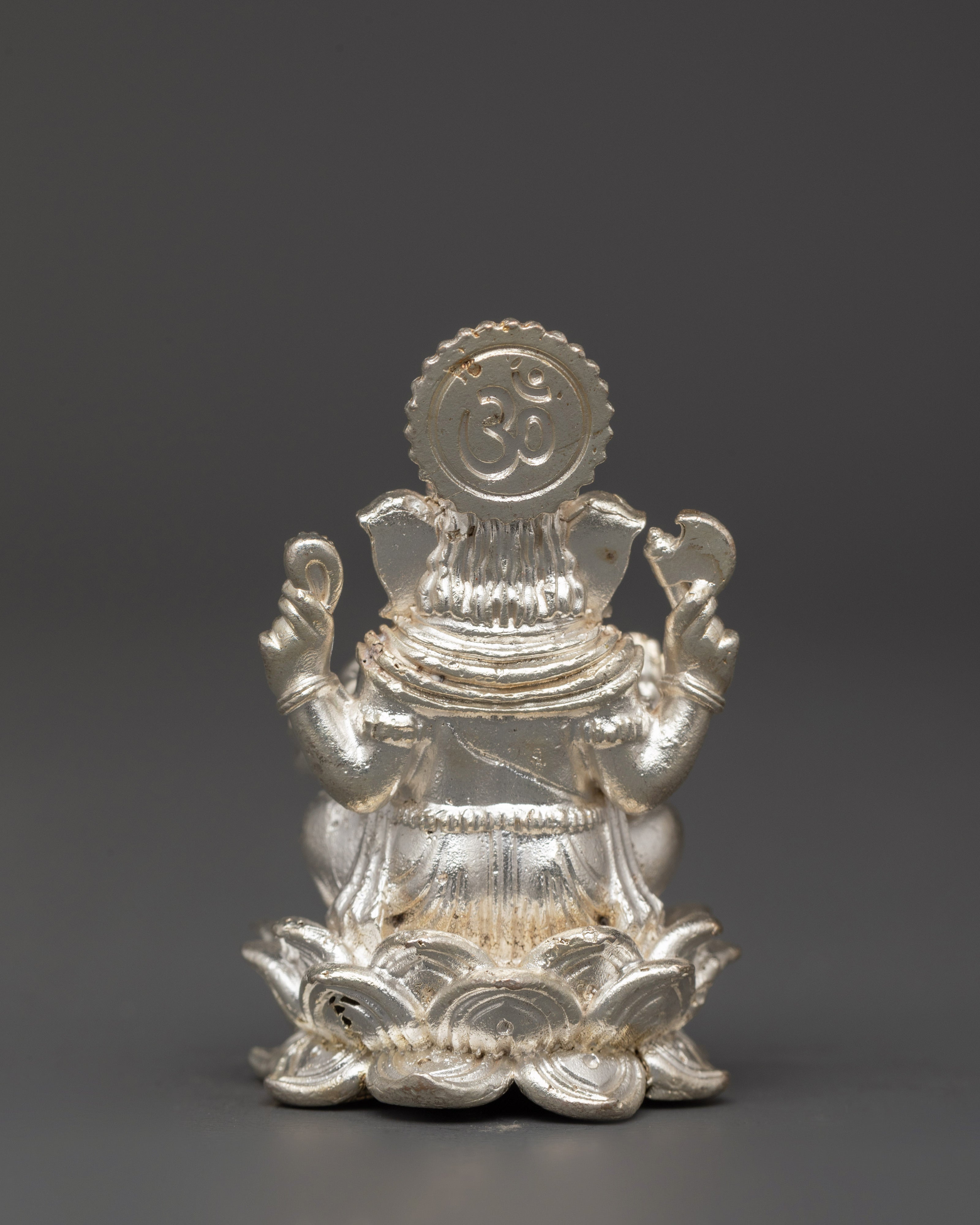 Lord Ganesha Silver Plated Statue | Blessings and Abundance Decor