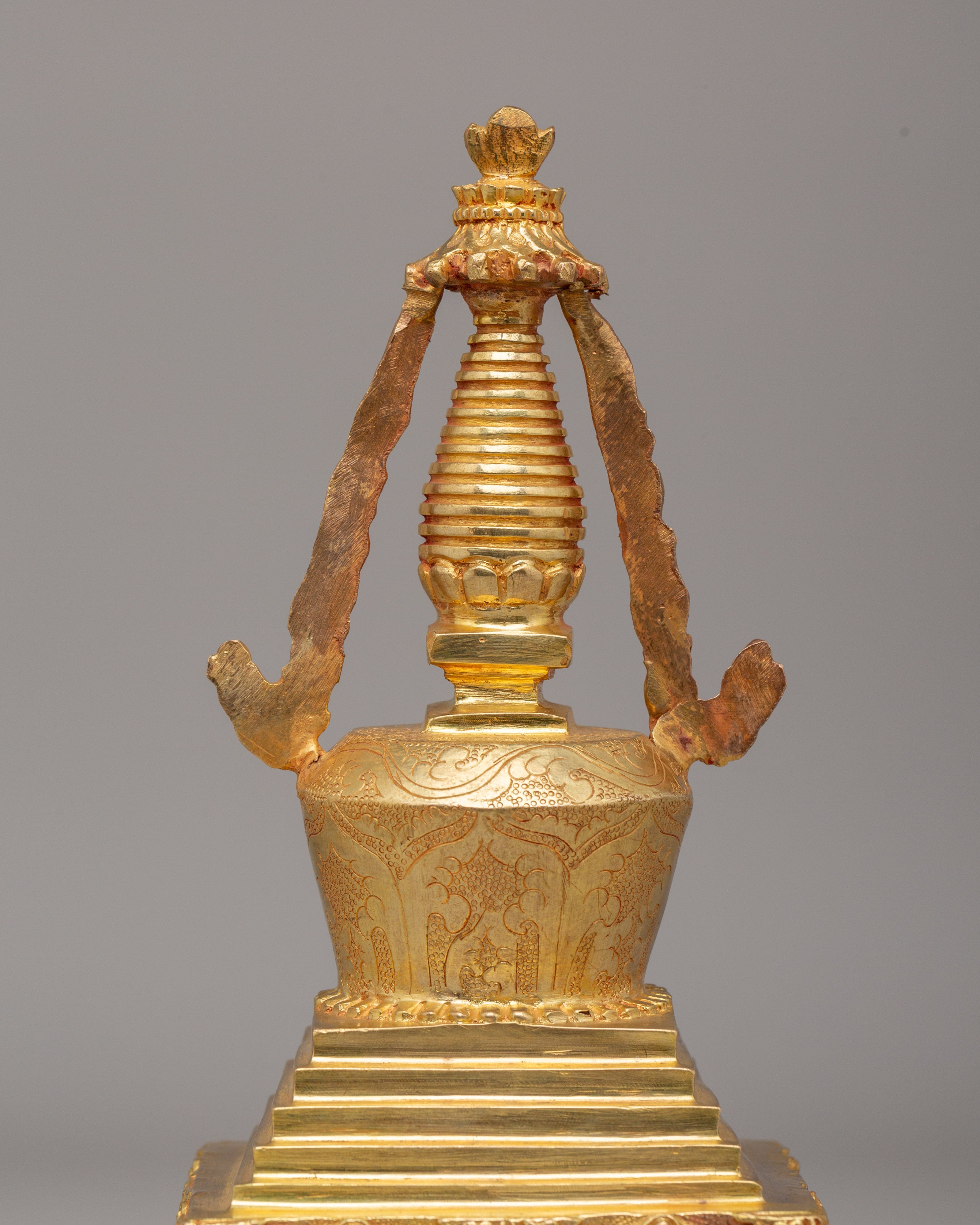 Himalayan Buddhist Stupa for Meditation | Handcrafted Sacred Shrine