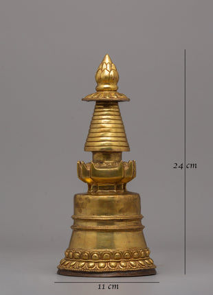 Religious Decor Kadampa Stupa | Perfect for Meditation Spaces