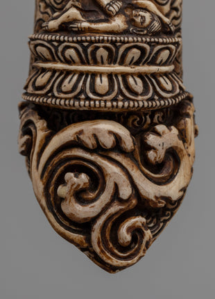 Hand-Carved Buffalo Bone Vajravarahi Décor | Spiritual Home and Altar Art