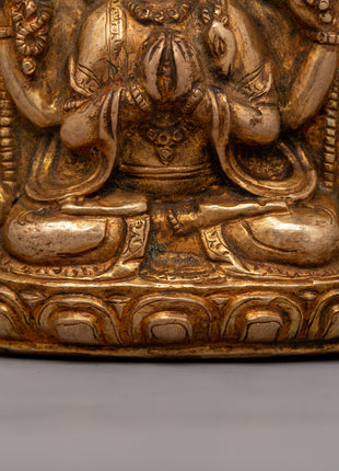 Avalokiteshvara Ghau Box |  Sacred Buddhist Artifact of Compassion