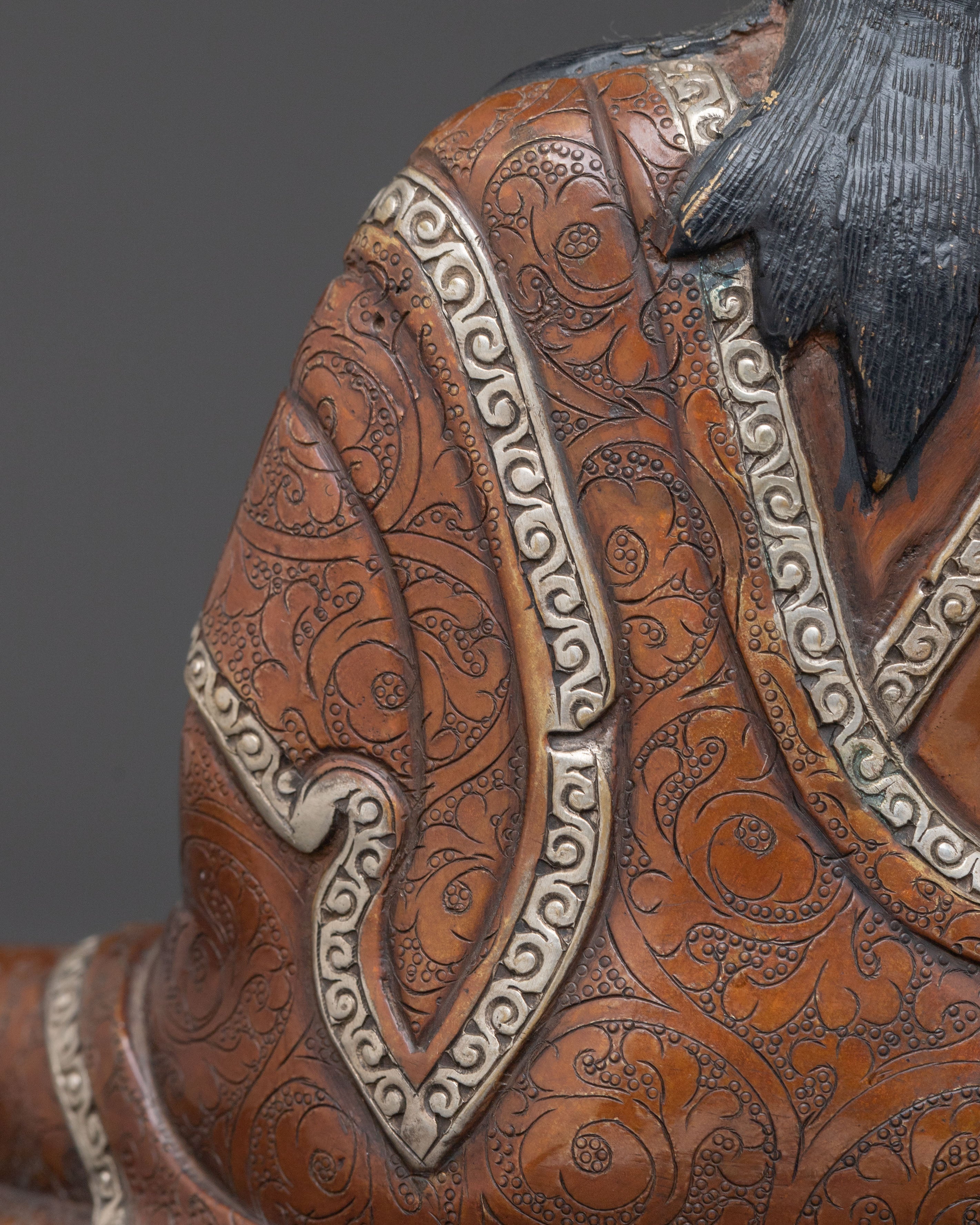 Tibetan Handmade Figurine of Milarepa | Himalayan Yogi, and Spiritual Master