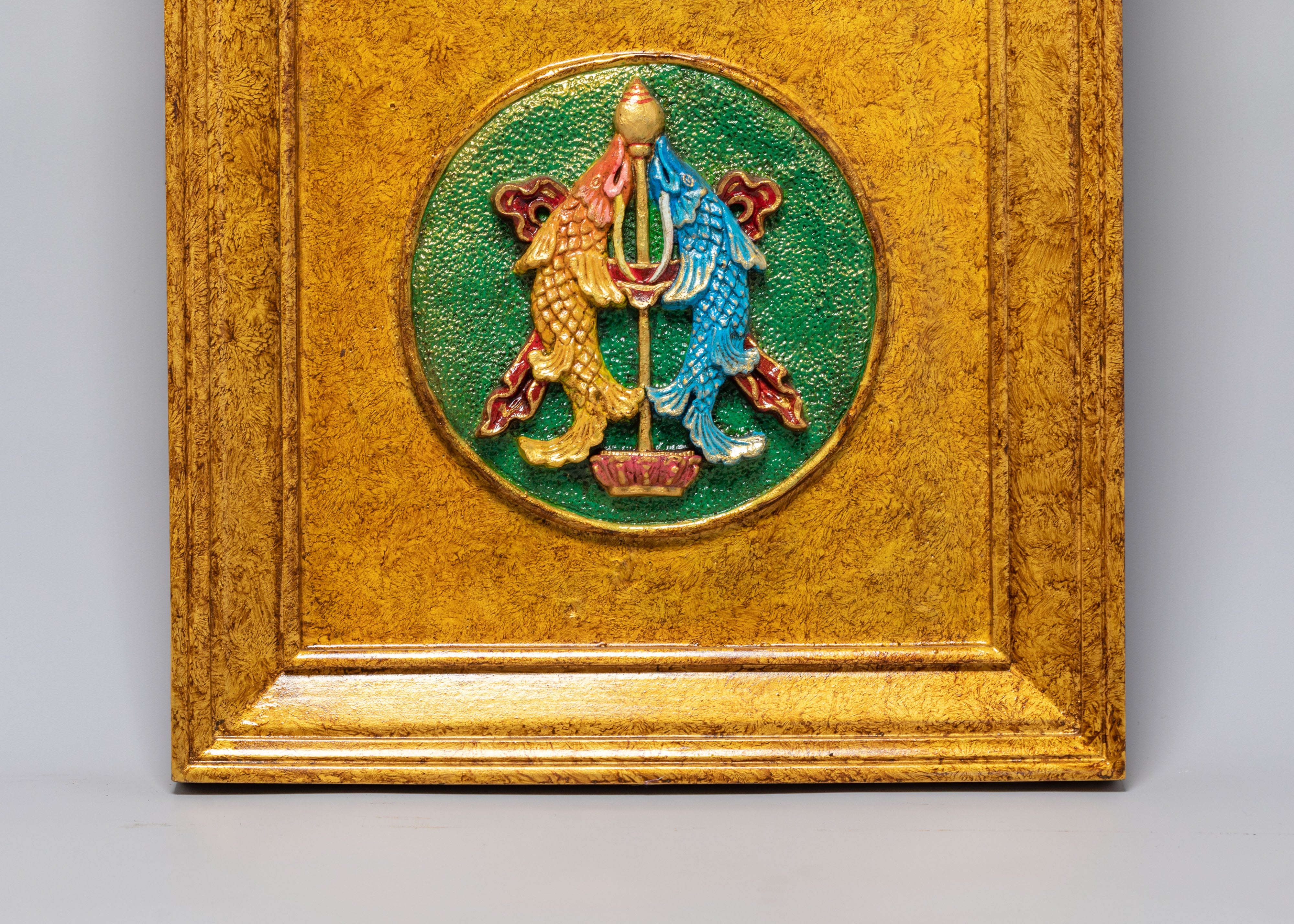 Sacred Eight Auspicious Symbol Wall Hanging | Buddhist Art Decor