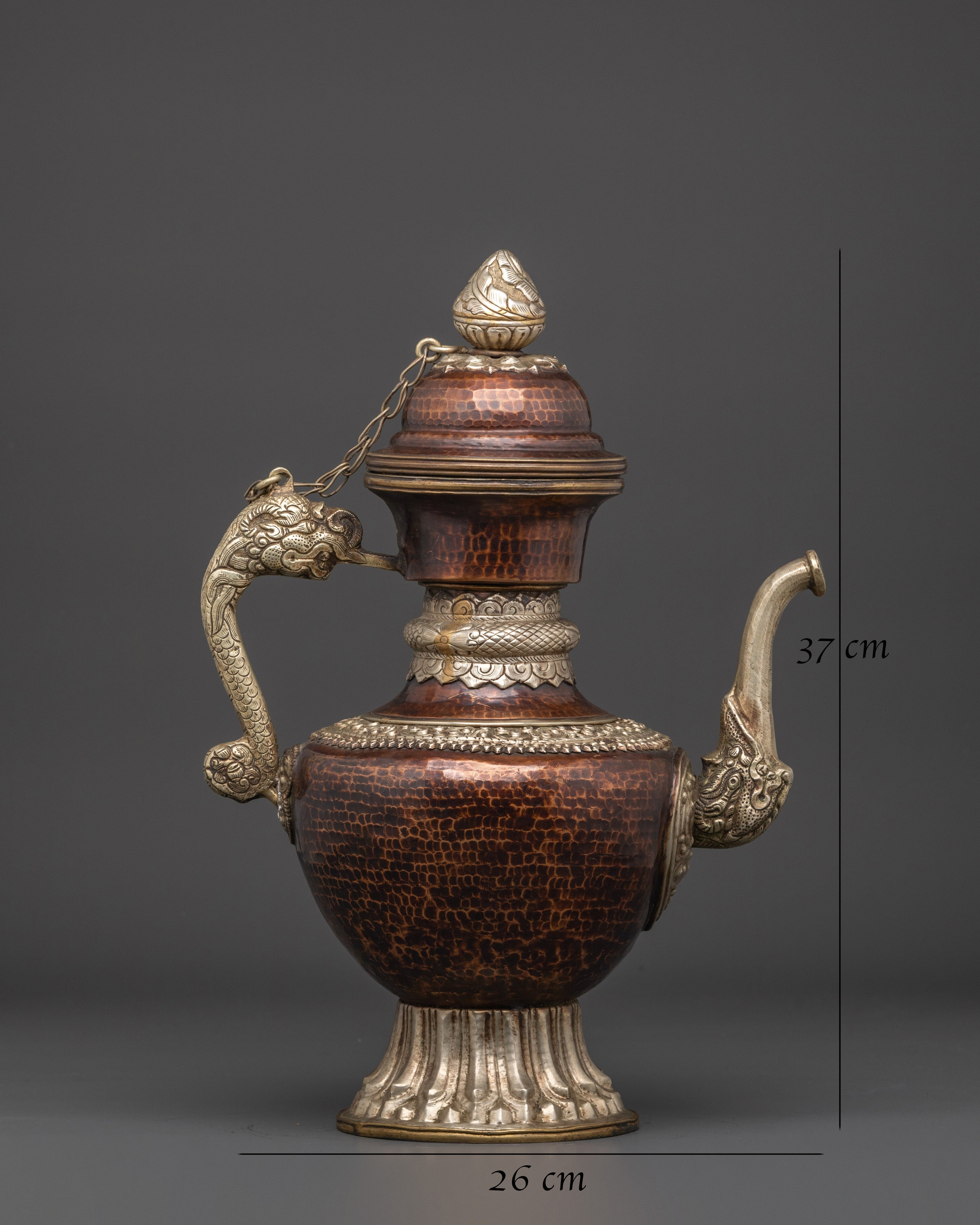 Handcrafted Copper Tea Pot | Traditional Tibetan Ritual Vessel