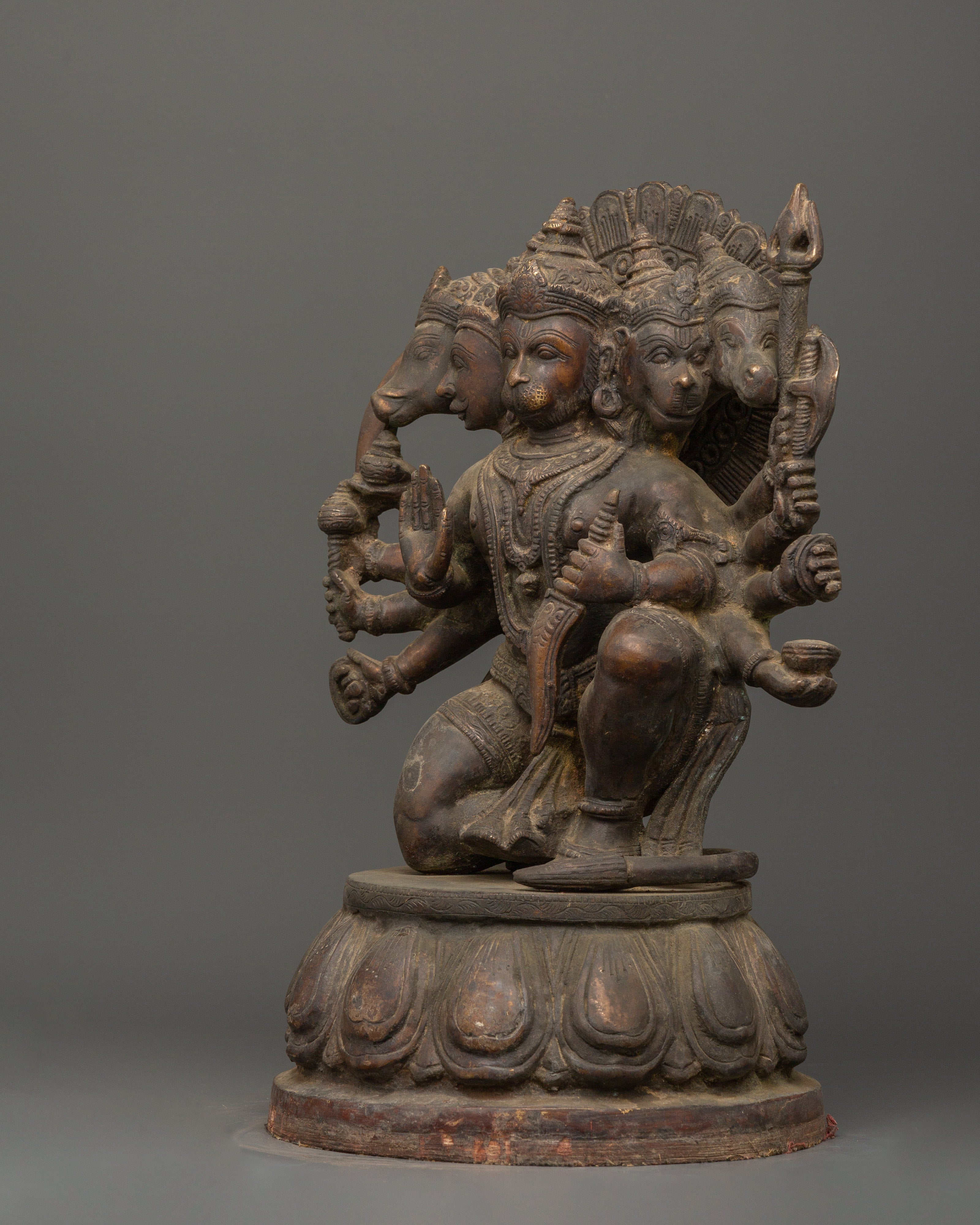 Brass Hanuman Statue |  Hindu Monkey God