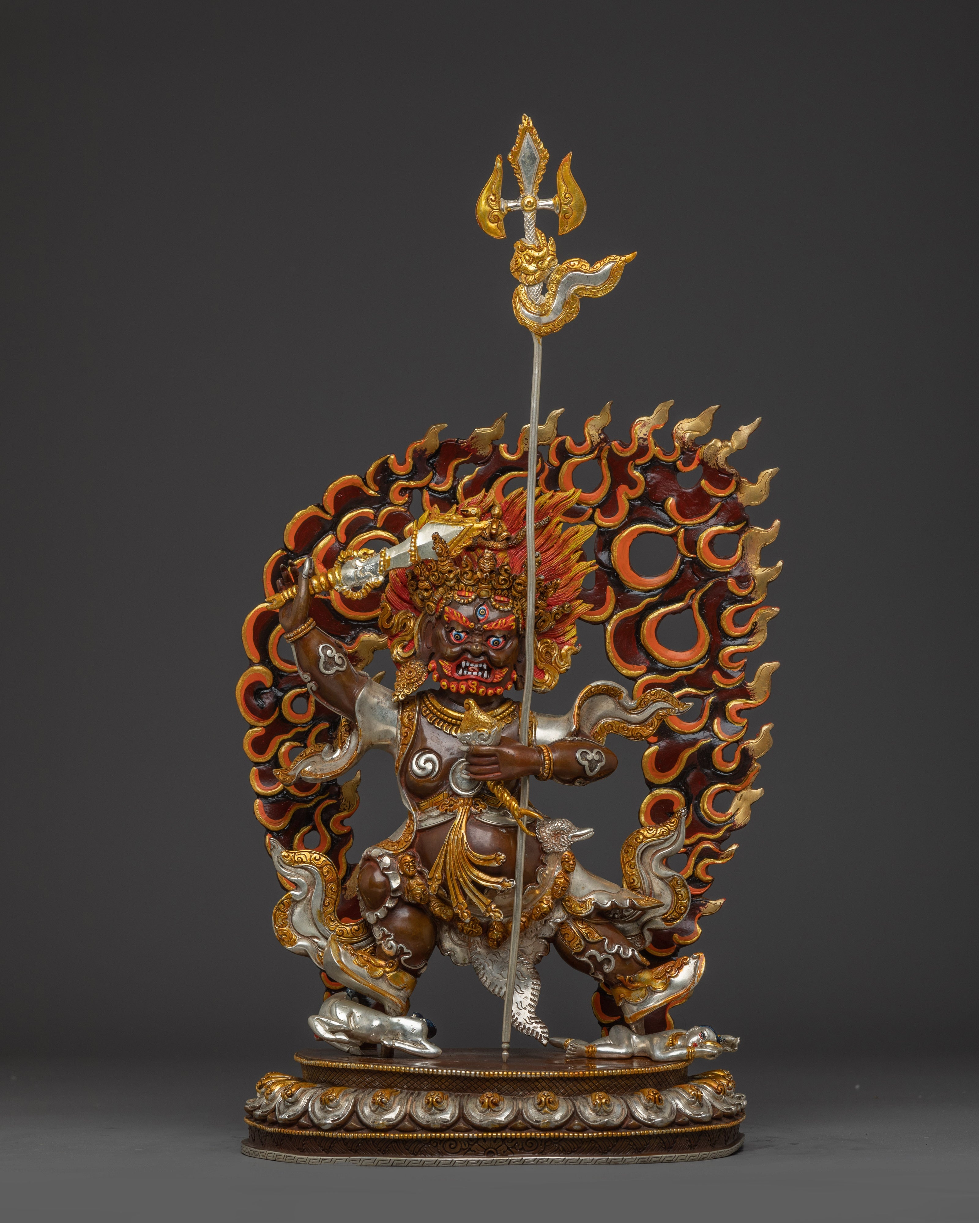 Dharma Guardian Mahakala Bernagchen Statue | Wrathful Protector