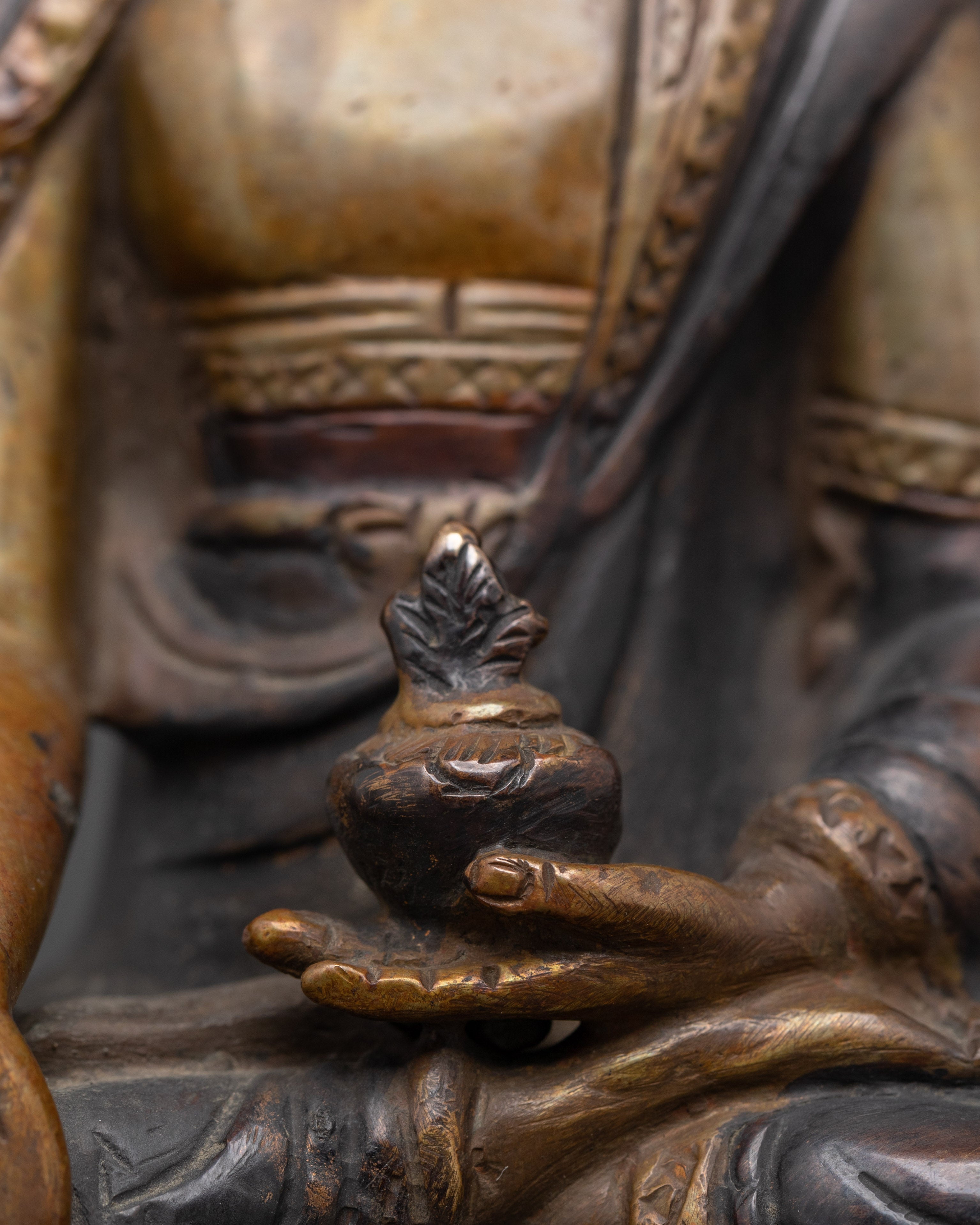 Buddhist Medicine Buddha (Bhaisajyaguru) Figurine | Symbol of Healing and Compassion