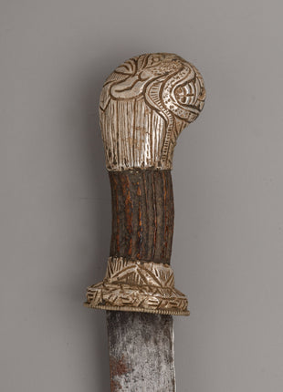 Handcrafted Ritual  Silver Knife | A Sacred Tibetan Artifact