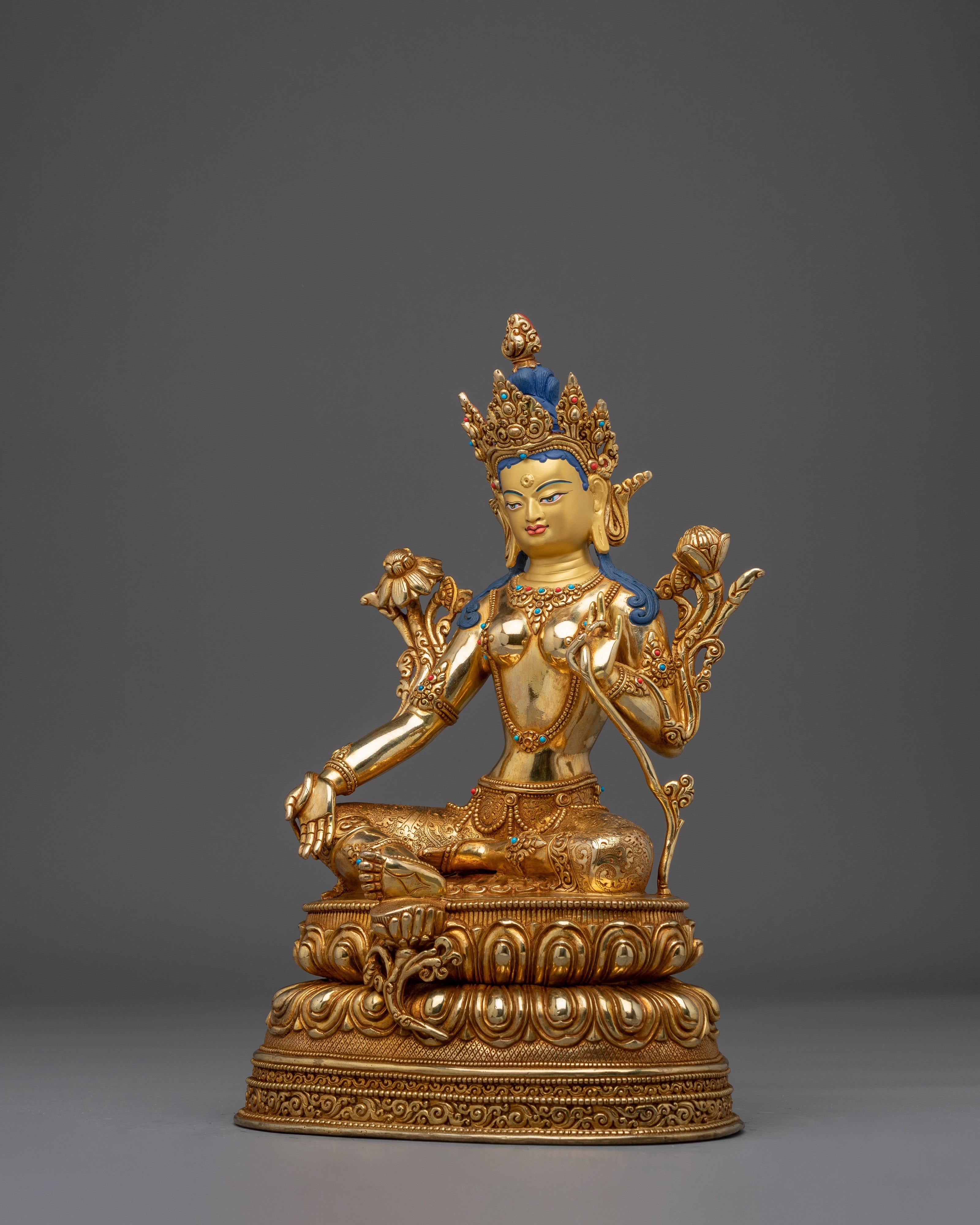 Female Green Tara Statue | Enlightened feminine energy