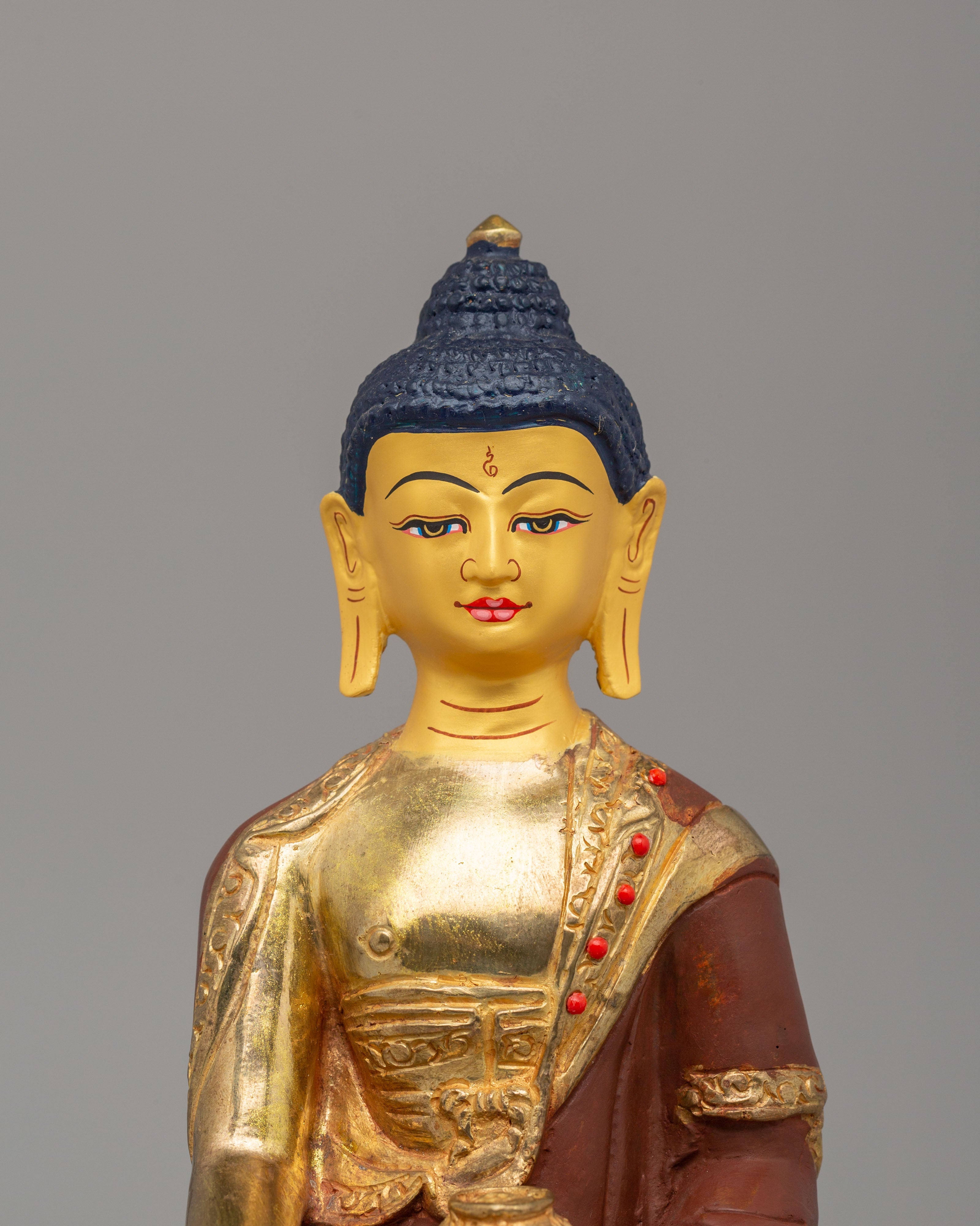 Tibetan Buddha Dharma Sangha Set Statue | Spiritual Buddhist Art Set