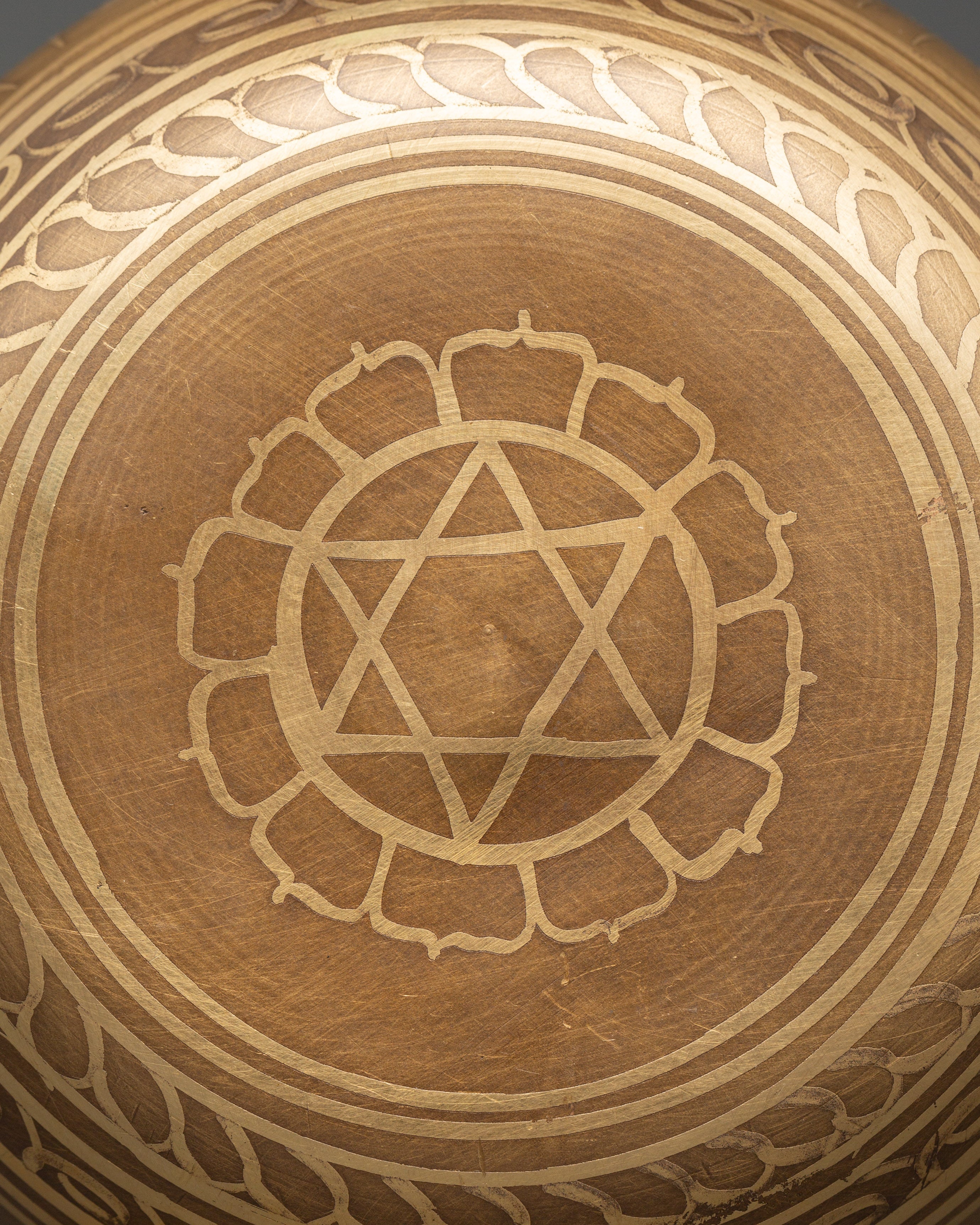 Buddhist Singing Bowl with OM Symbol | Meditation Sound Bowl