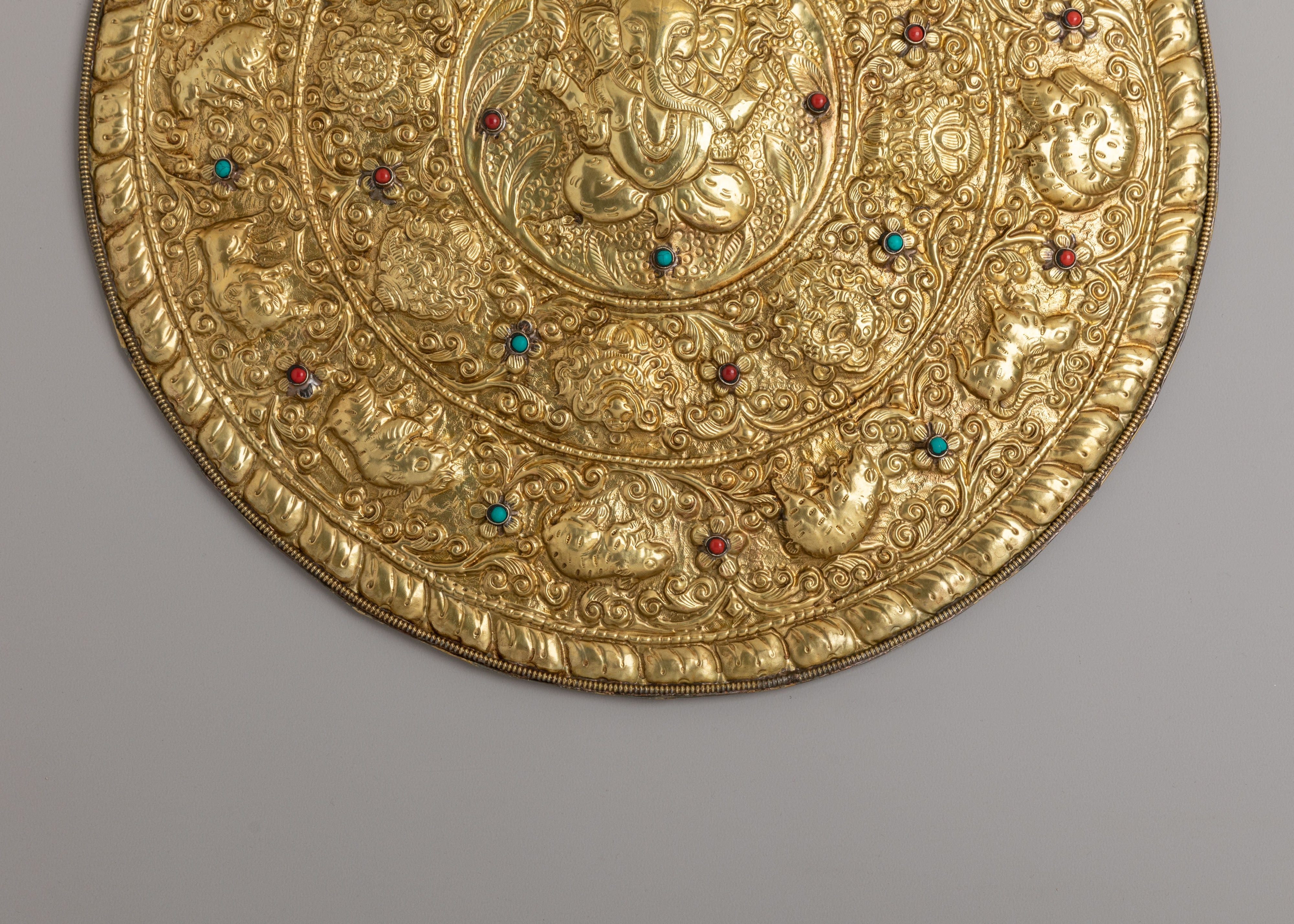 Ganesha Mandala Wall Hanging | Spiritual Artwork for Home Decor