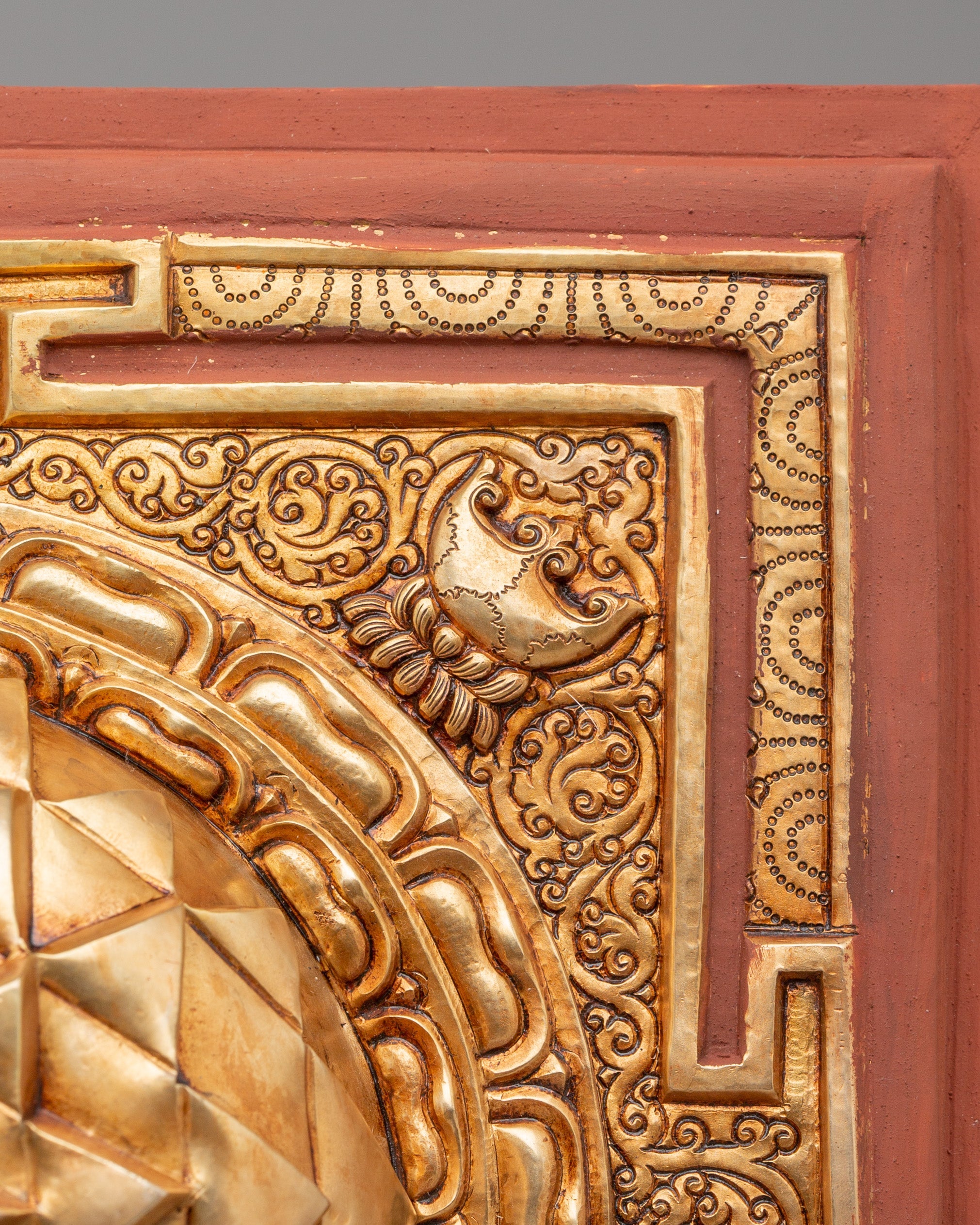 Handcrafted Sri Yantra Mandala Decor | Copper Artwork for Spiritual Energy
