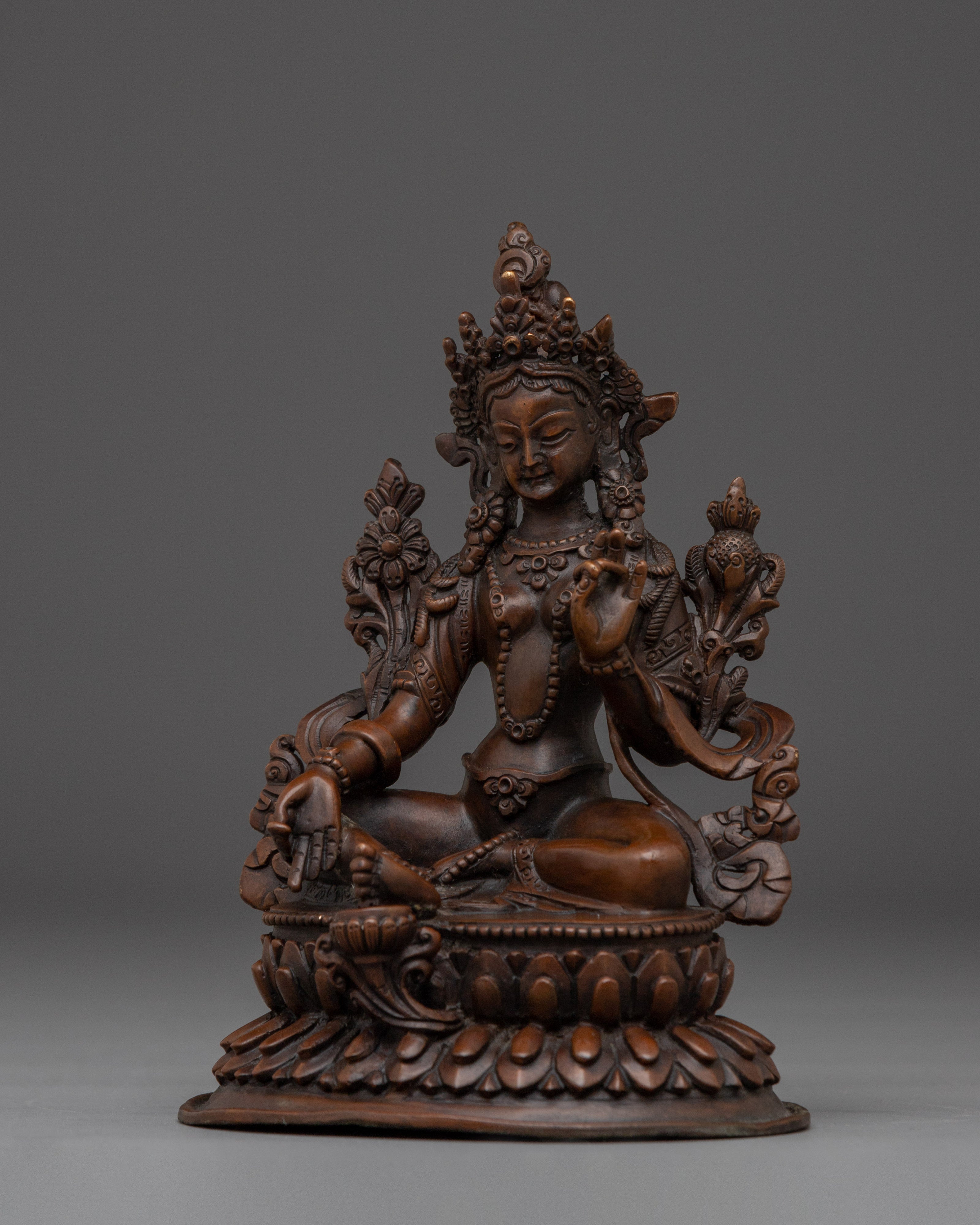 Female Goddess Green Tara Statue | Spiritual protection