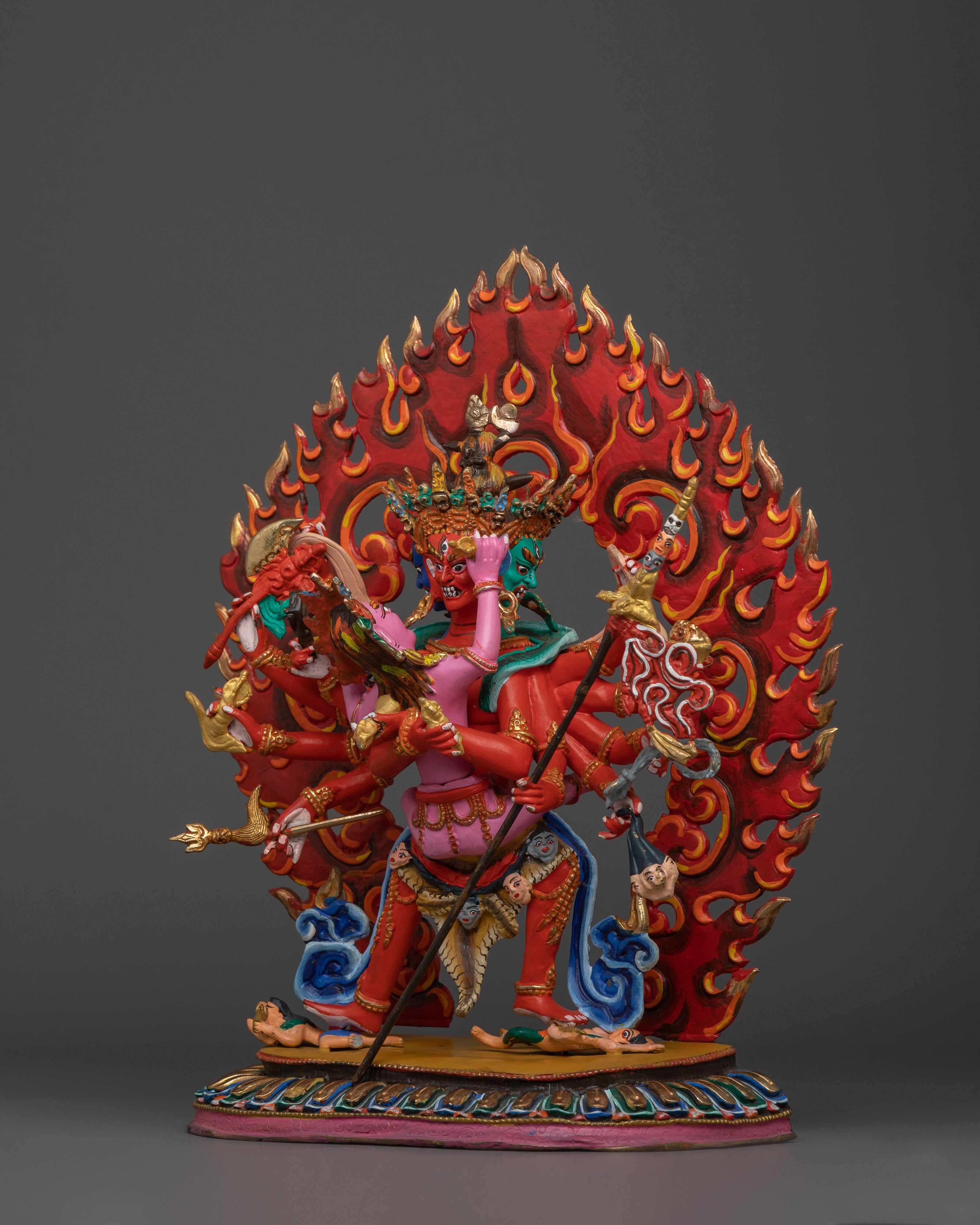 Tibetan Statue of Chakrasamvara | Wheel of Perfect Bliss
