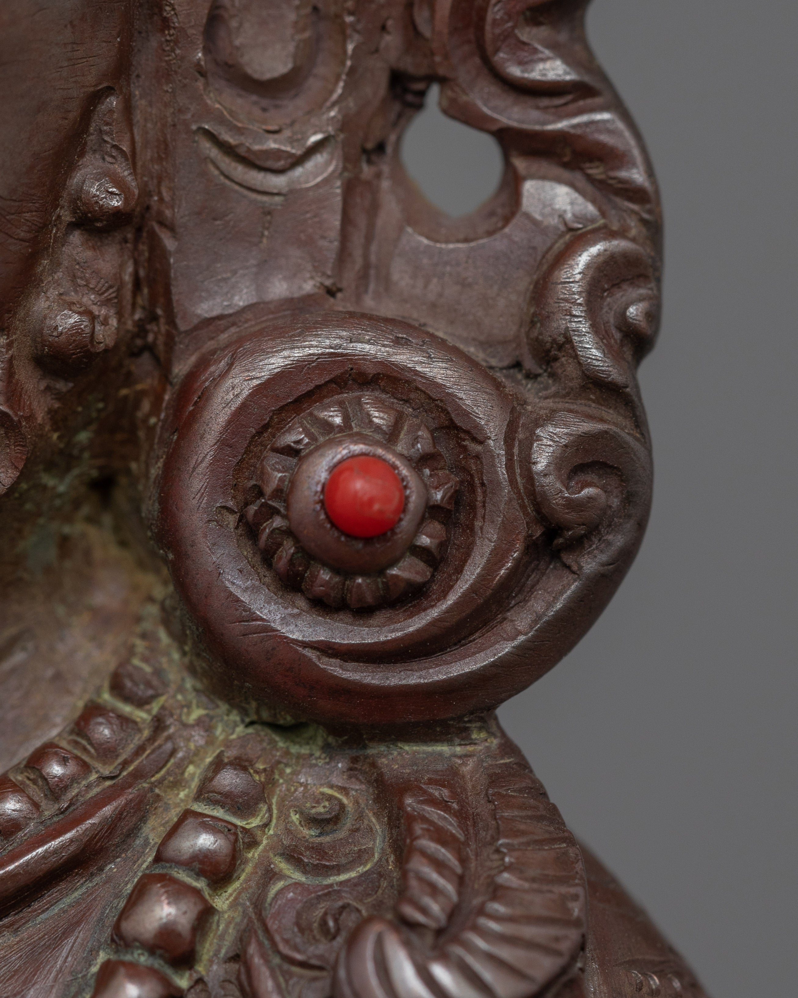 Dzambhala with Oxidized Body Statue | Bring Wealth and Prosperity