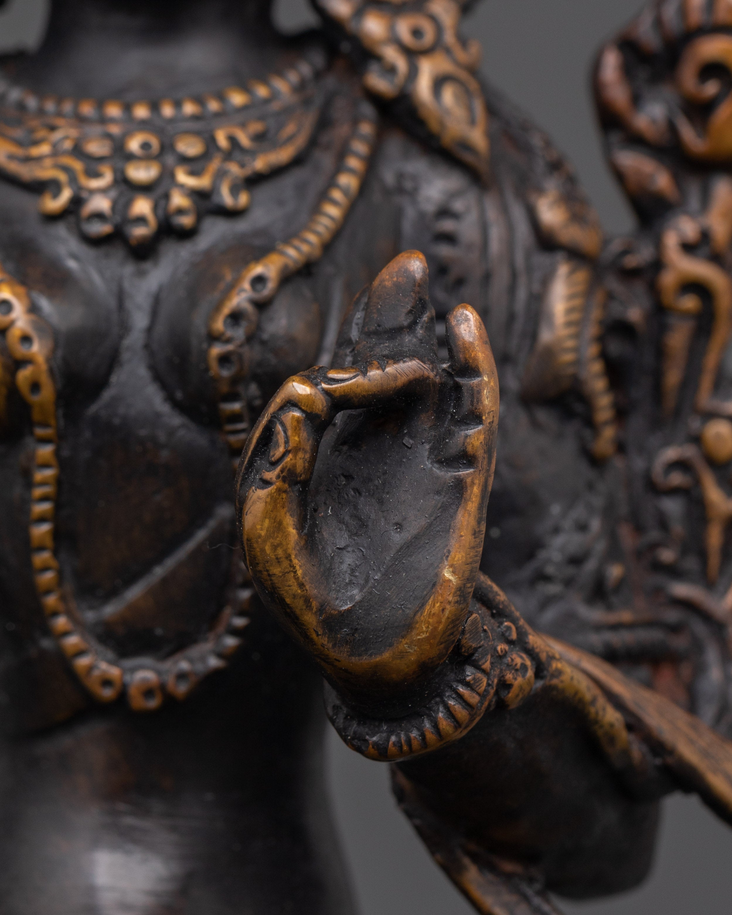 Antique Finishing Green Tara Statue | Mother of Liberation