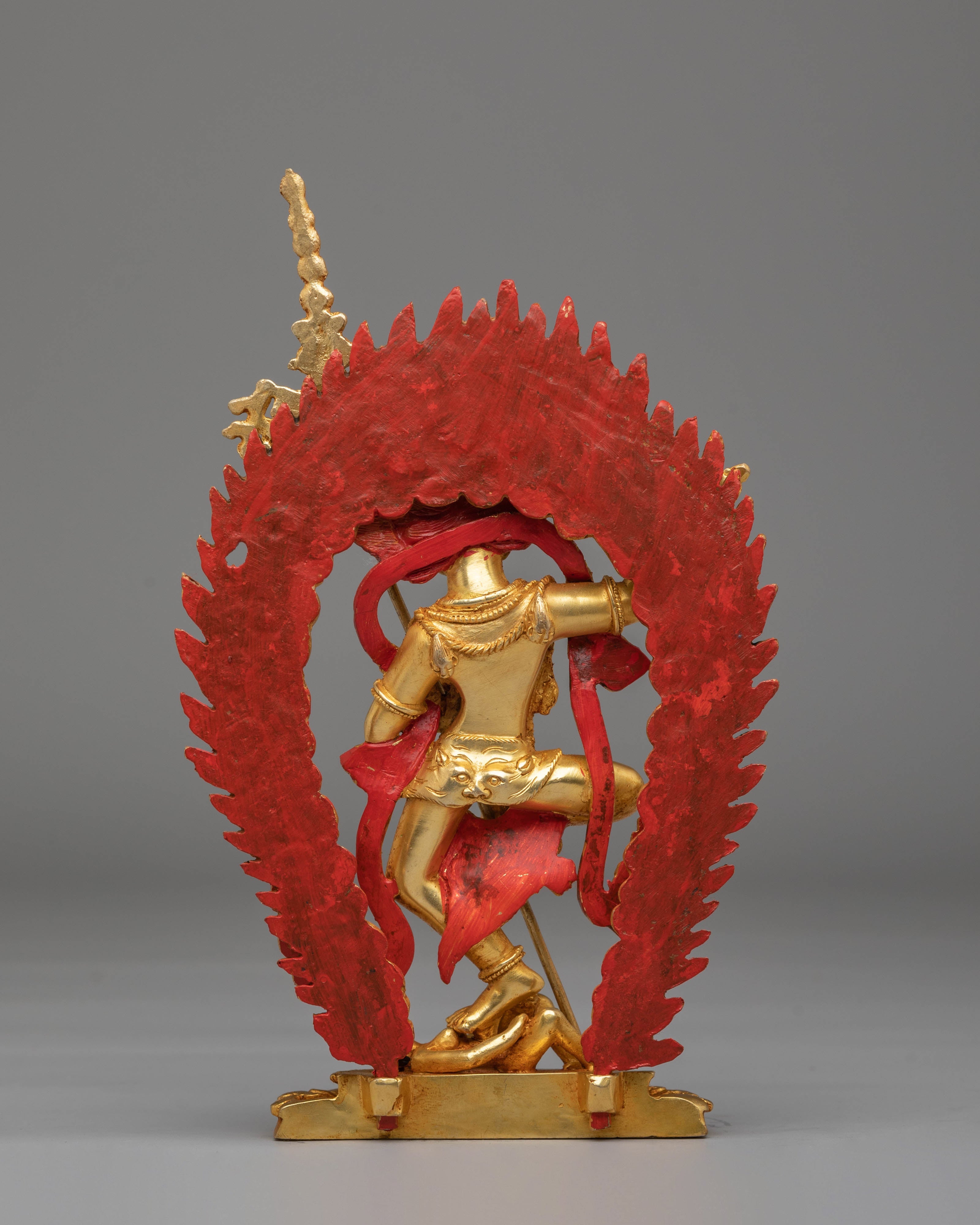 Handcrafted Simhamukha Buddhist Statue | Sacred Simhamukha Statue for Spiritual Practice
