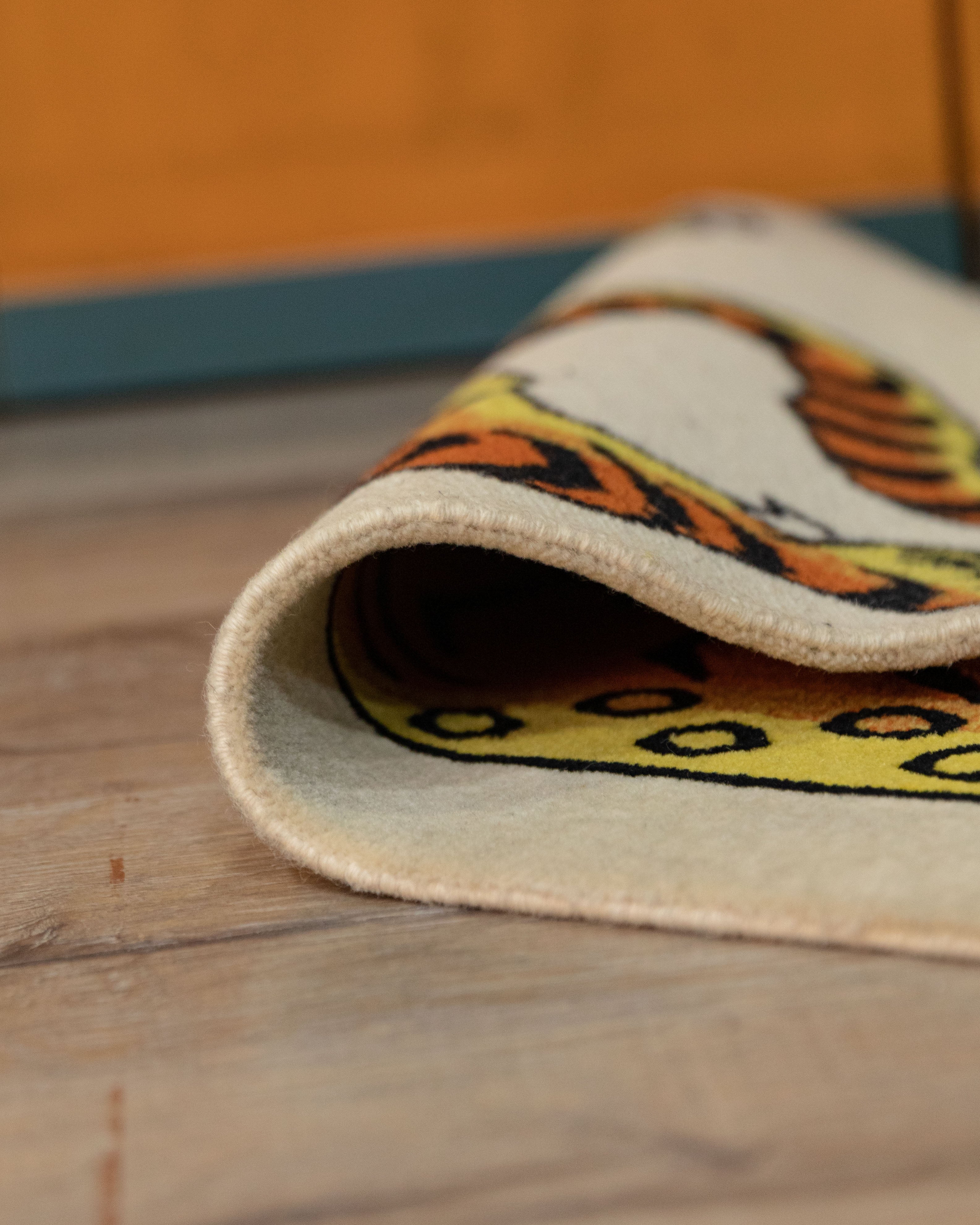 Woolen Tiger Rug | Hand-Knotted Wool Carpet