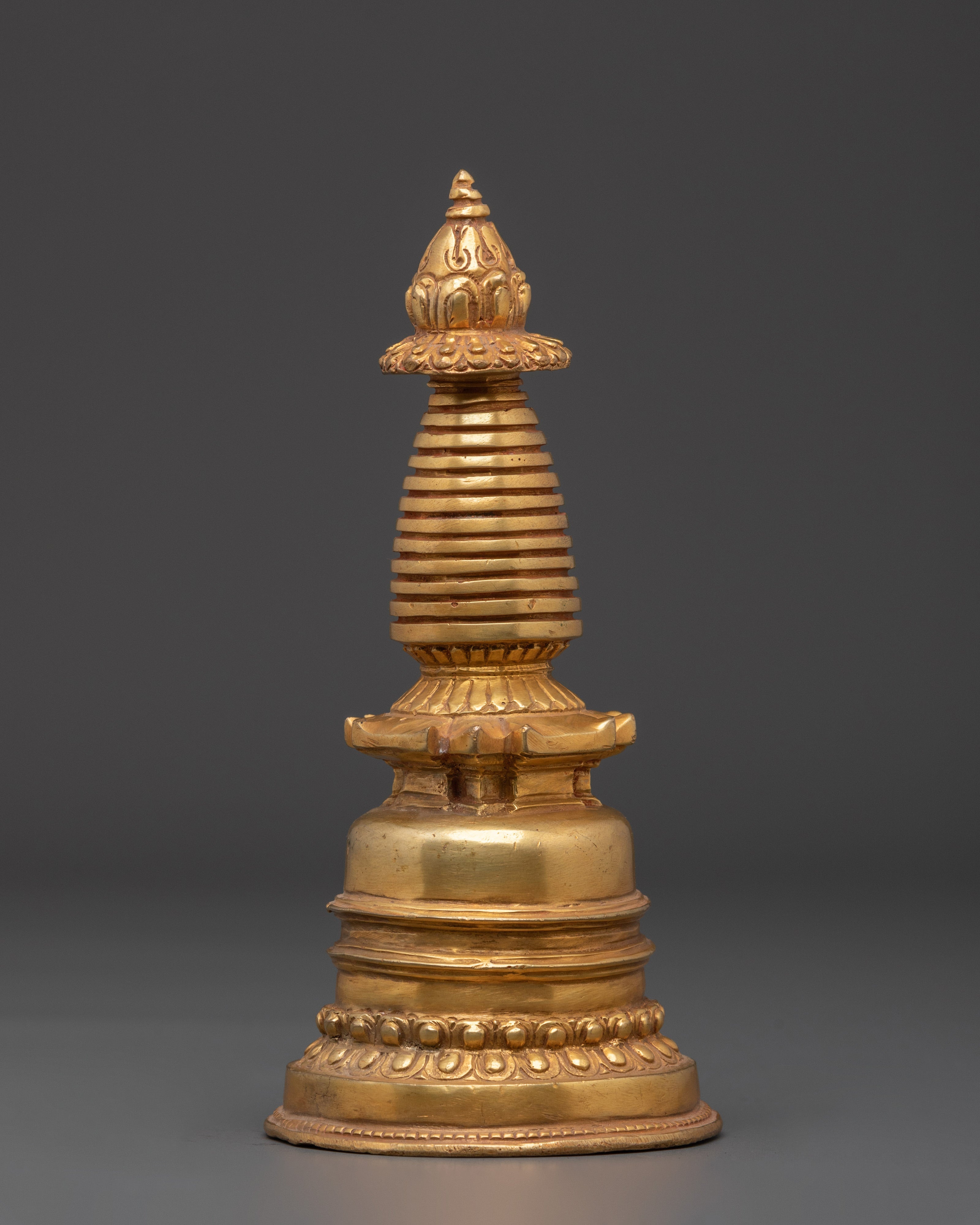 Sacred Tibetan Altar Stupa | Handcrafted Buddhist Spiritual Art