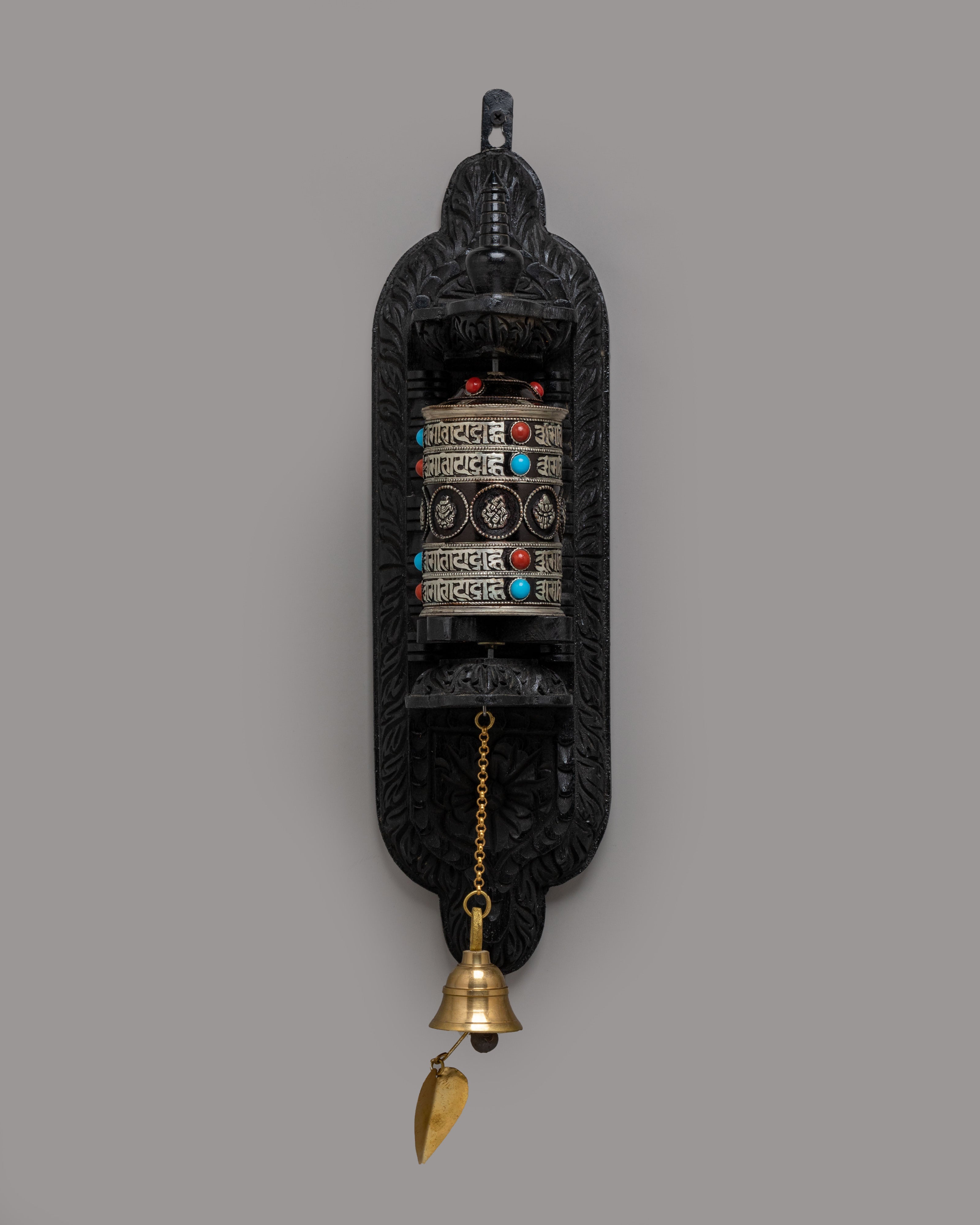 Handcrafted Sacred Prayer Wheel | Tibetan Buddhist Ritual Artifact